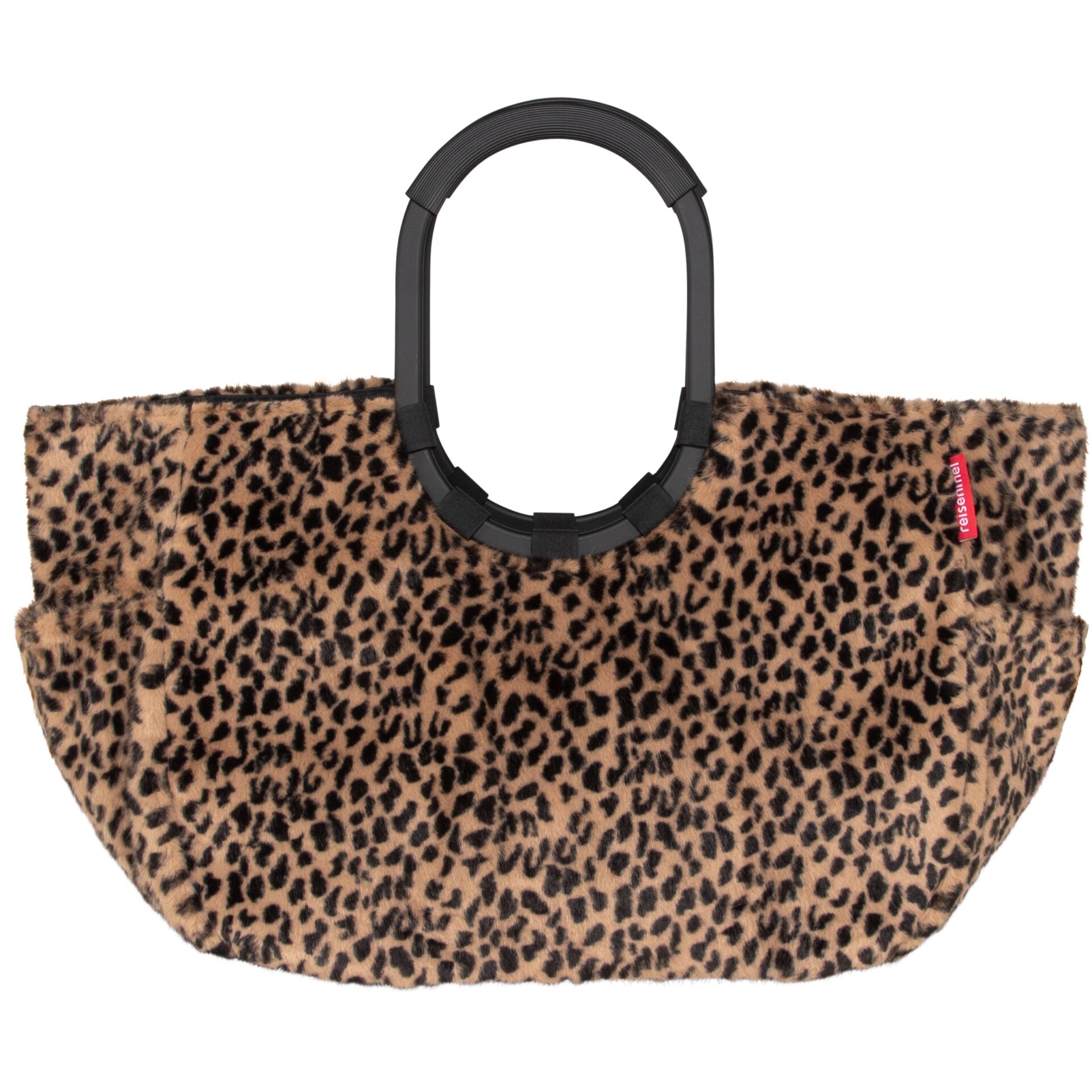 Tasche, Leopardenmuster, Haustasche, Tasche mit Griffen, Felloptik
