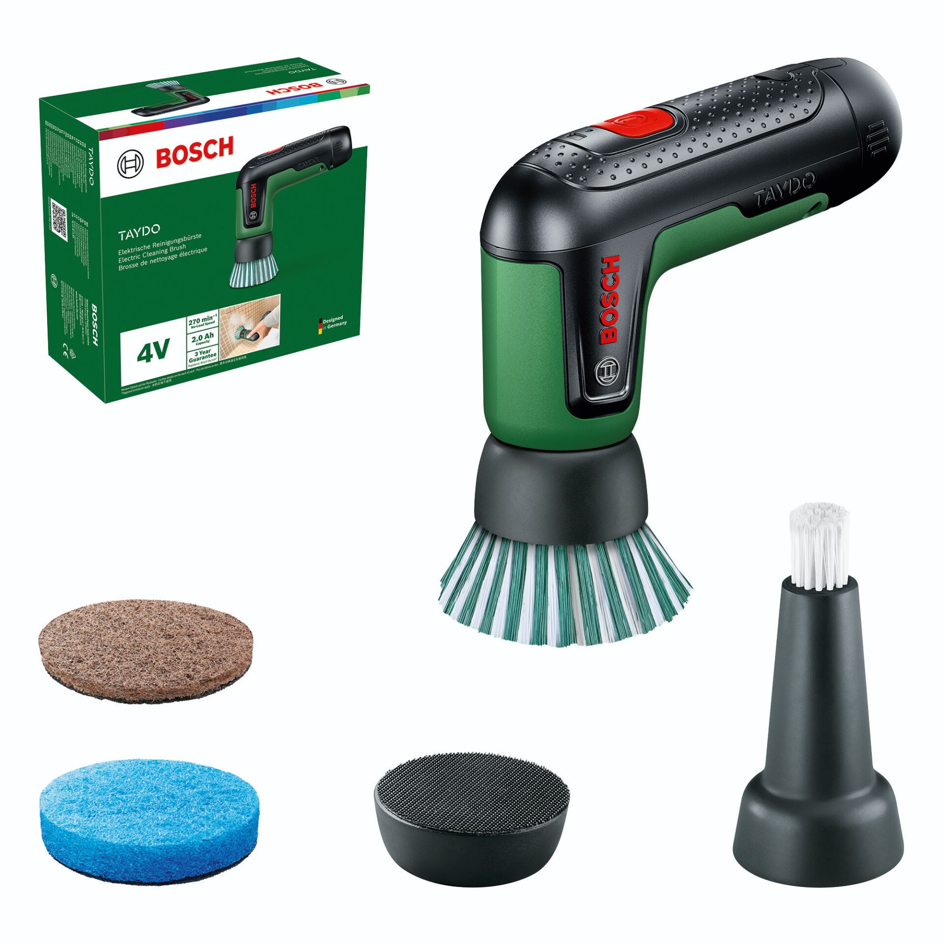 Akku-Druckreiniger, Polierbürste, Schrubber, Reinigungsset, Bürstenkopf
