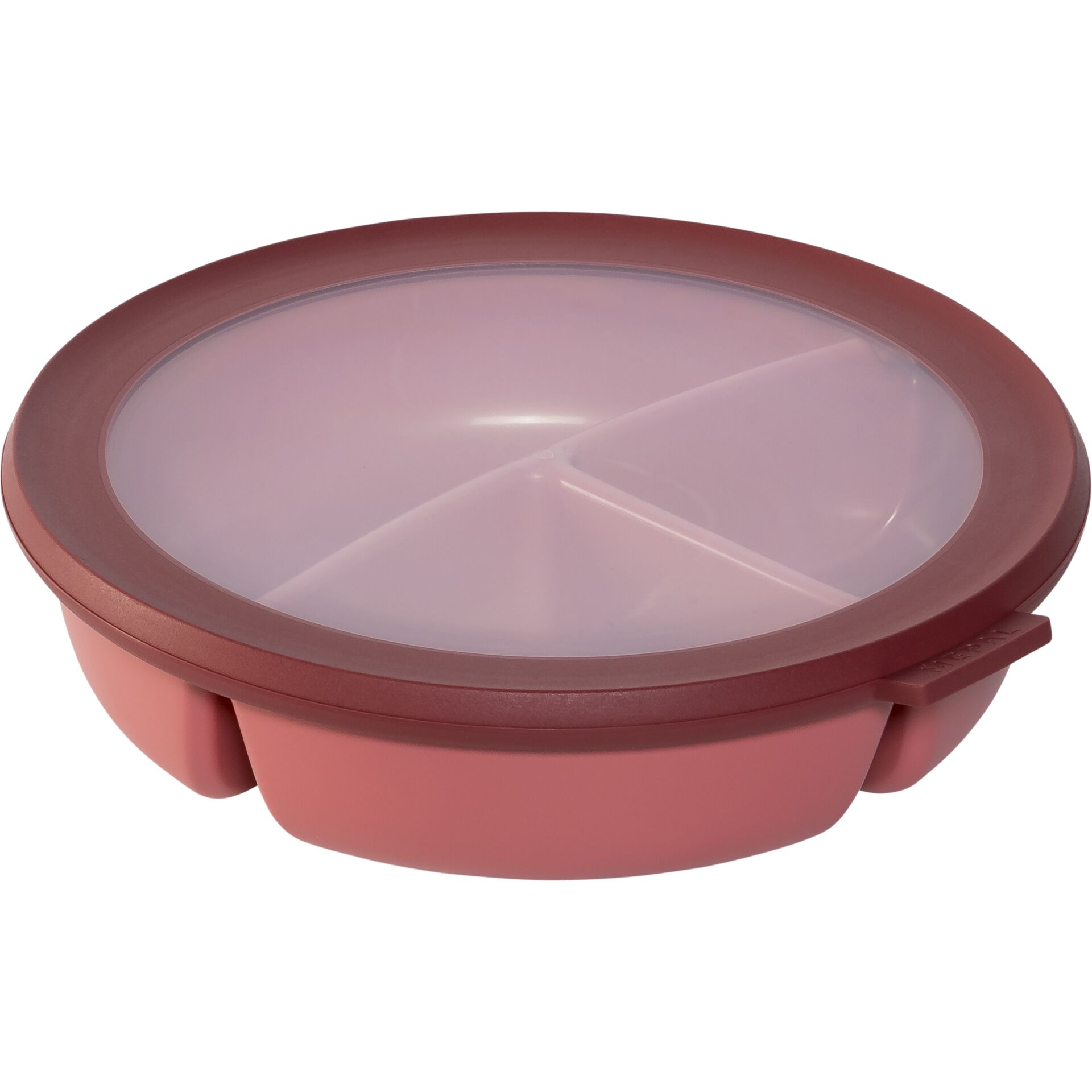 Lunchbox, Trennwand, Rosa, Kunststoff, Rund