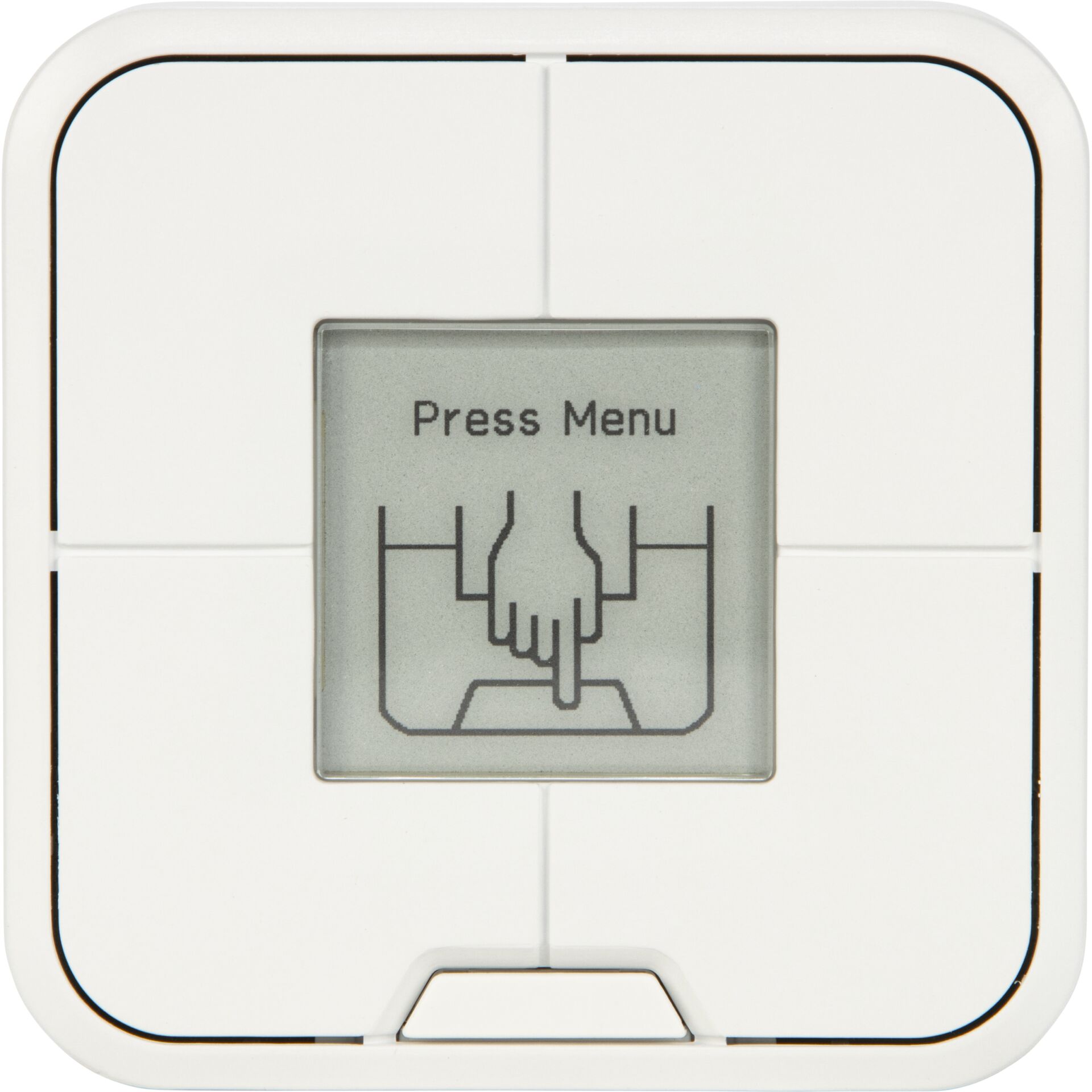 Personenwaage, digitale Waage, LCD-Display, weiß, quadratische Form