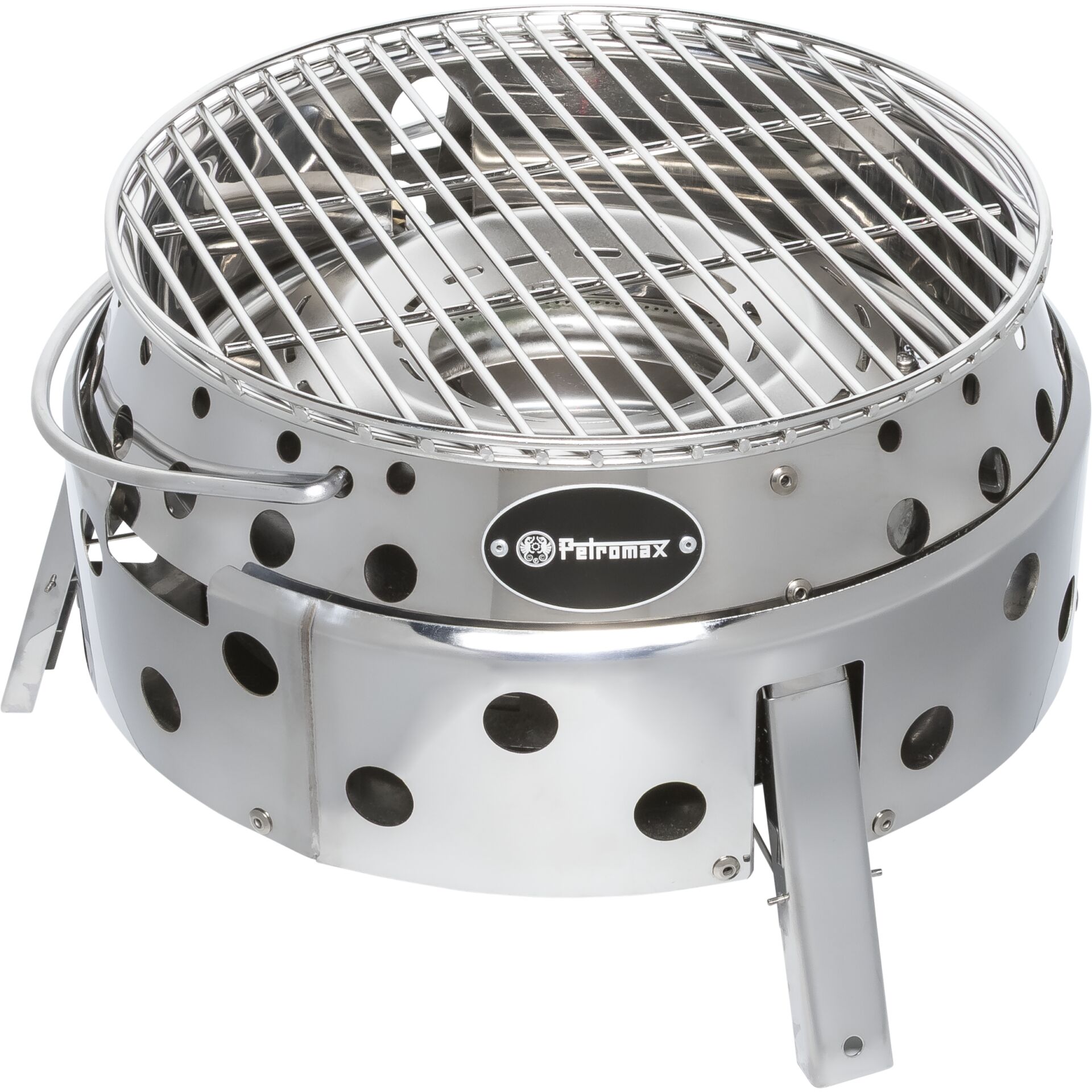 Grill, Mini-Grill, Kugelgrill, Edelstahl, Löcher
