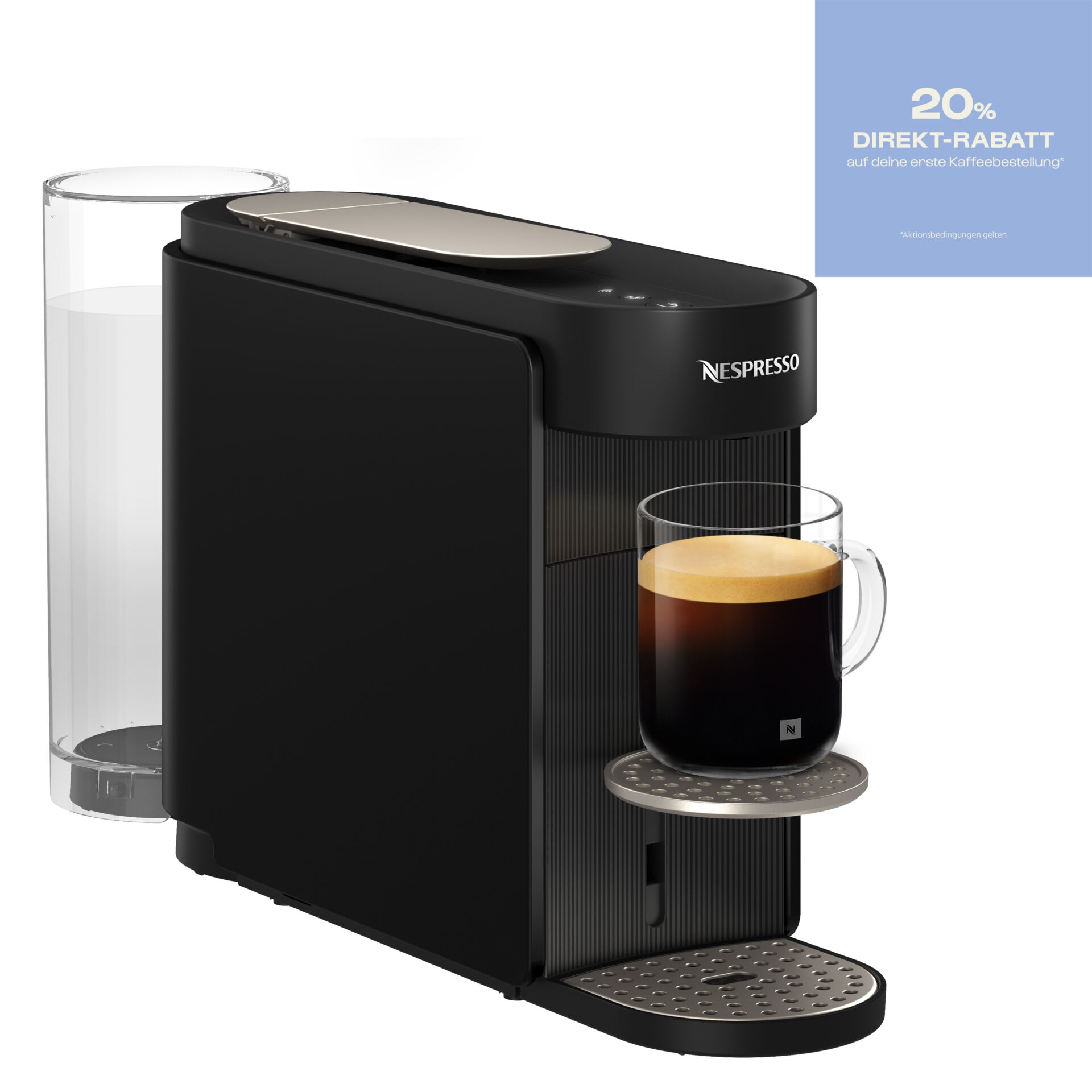 Kaffeemaschine, Espressomaschine, Kapselmaschine, schwarz, Tassenhalterung, Kaffeemaschine, Kapselmaschine, Espresso, Espressotasse, Wassertank, Kaffeemaschine, Kapselmaschine, Espresso, Kaffeeautomat, Tassenablage