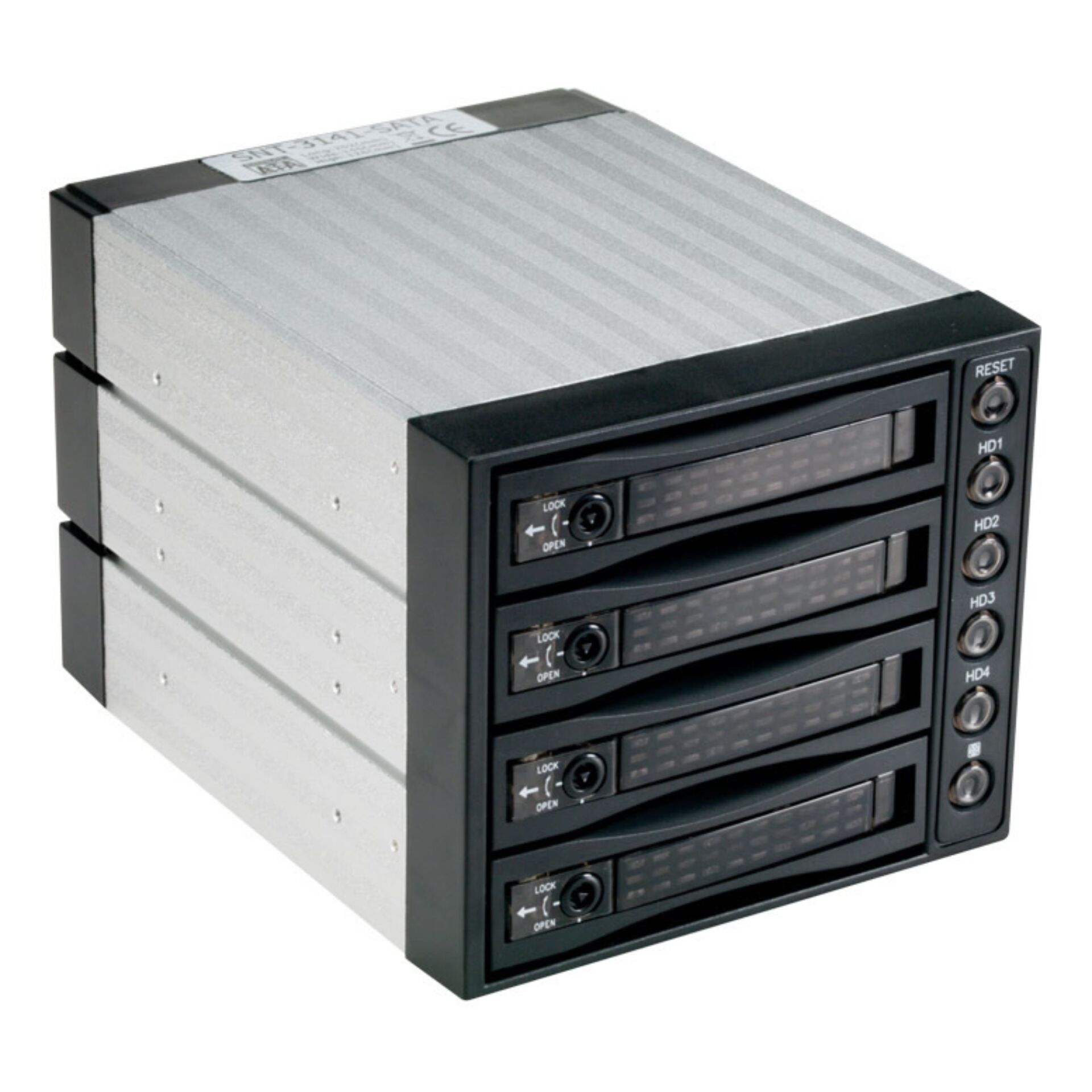 Festplatten-Speicher, Storage-Gehäuse, 4-Bay NAS, Festplatten-Schacht, HD-Drives