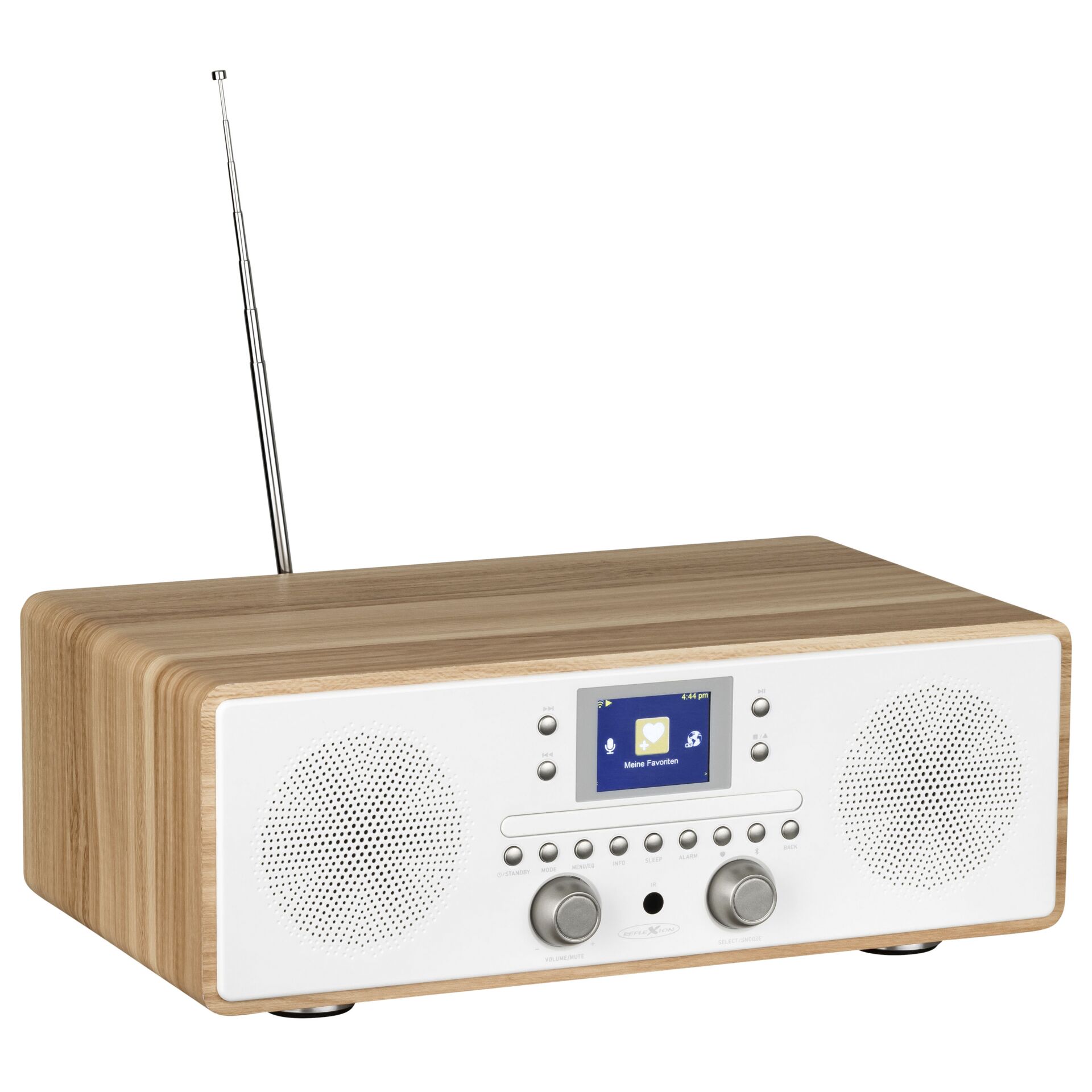 Funkgerät, Holzgehäuse, Lautsprecher, AM/FM, digitales Display