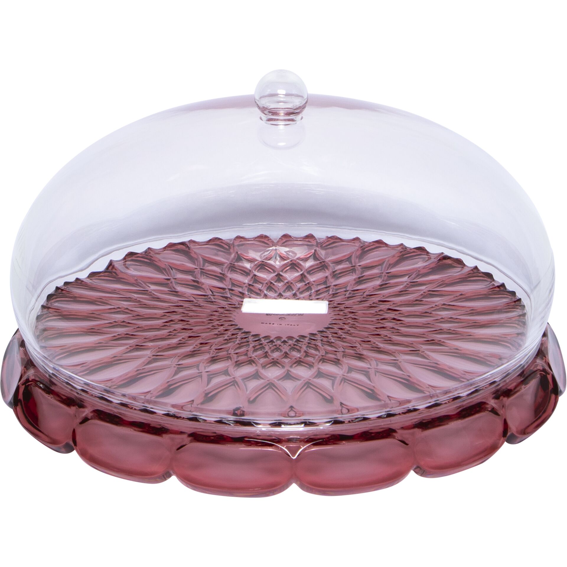 Glasplatte, Abdeckplatte, rosa Glas, dekorative Platte, muster Glas