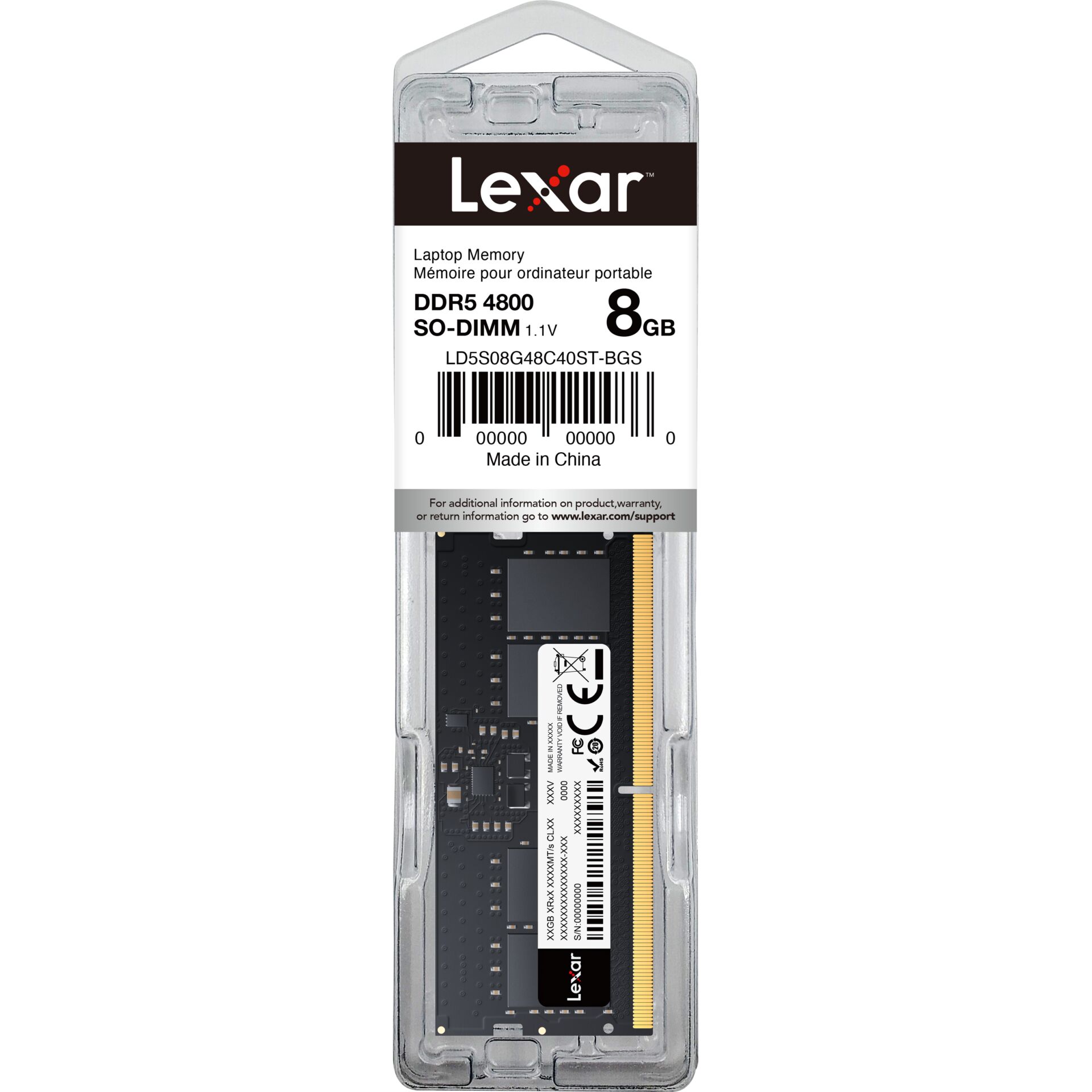 RAM, DDR5, 8GB, SO-DIMM, Laptop memory