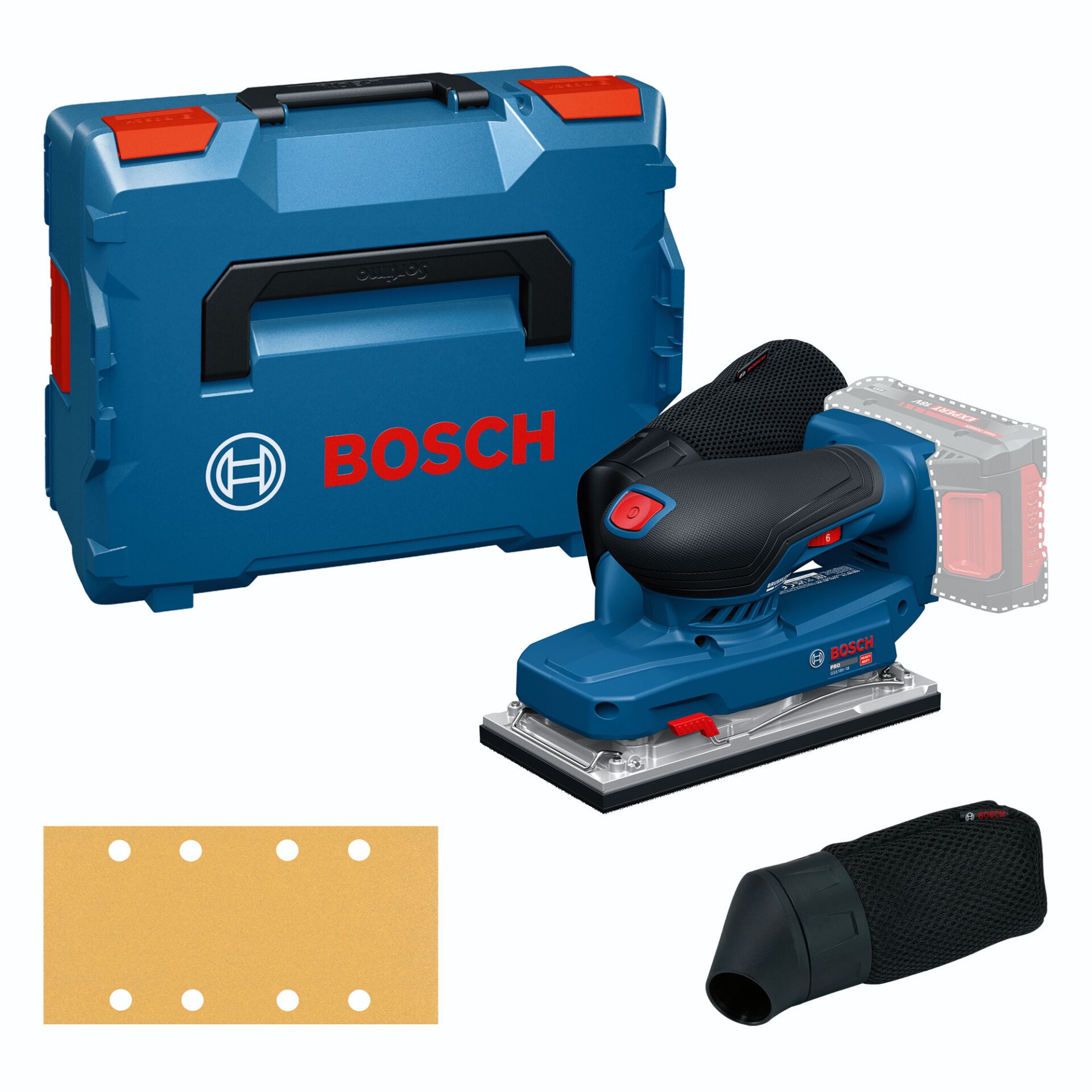 Koffer, Bosch, Schleifer, Exzenterschleifer, Staubabsaugung