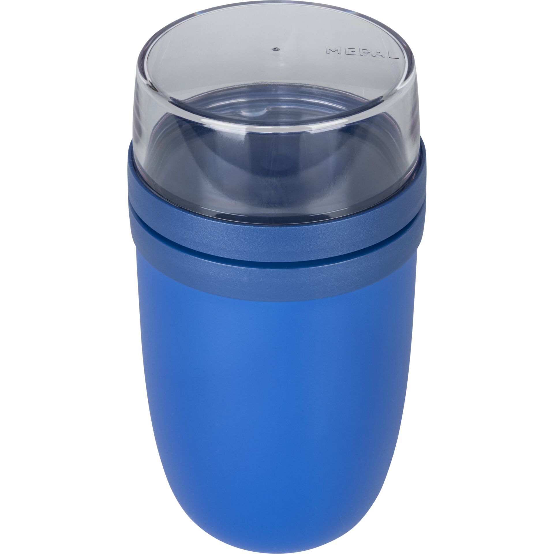 Becher, Trinkbecher, Blau, Silikondeckel, Kunststoff