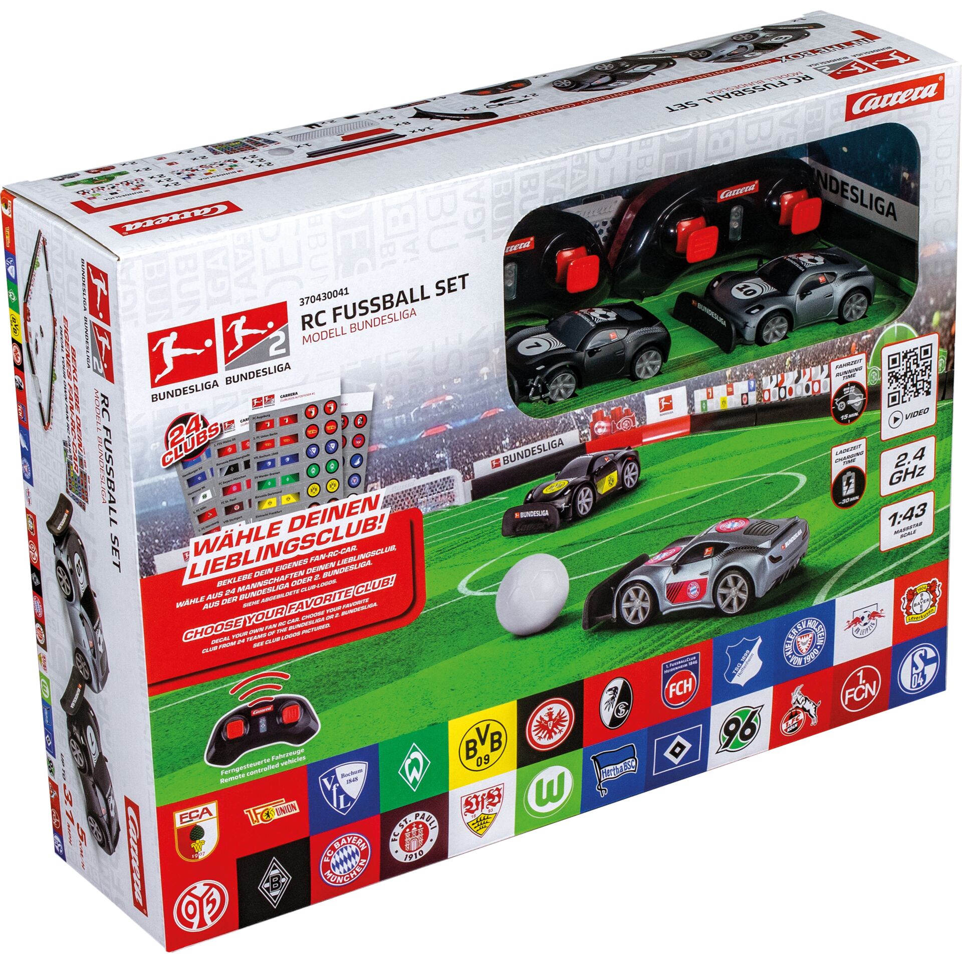 RC Auto-Set, Fussballset, Bundesliga, Fernbedienung, Sammelkastengehör