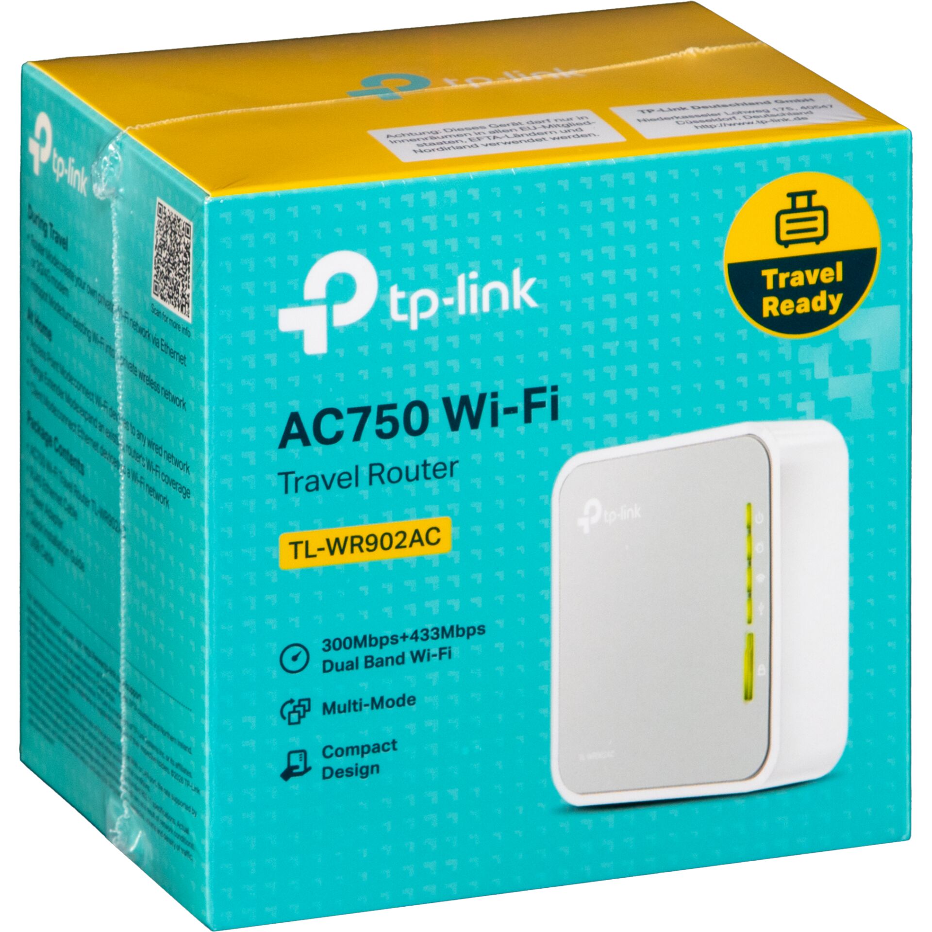 Wi-Fi Router, Travel Router, TP-Link, AC750, Dual Band
