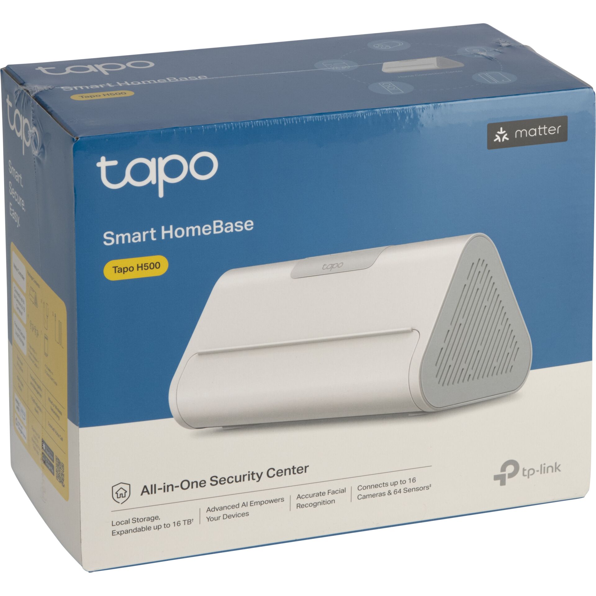 Smart Home Base, All-in-One Security Center, Wi‑Fi Kamera Hub, Tapo H500, Sicherheitsbasis