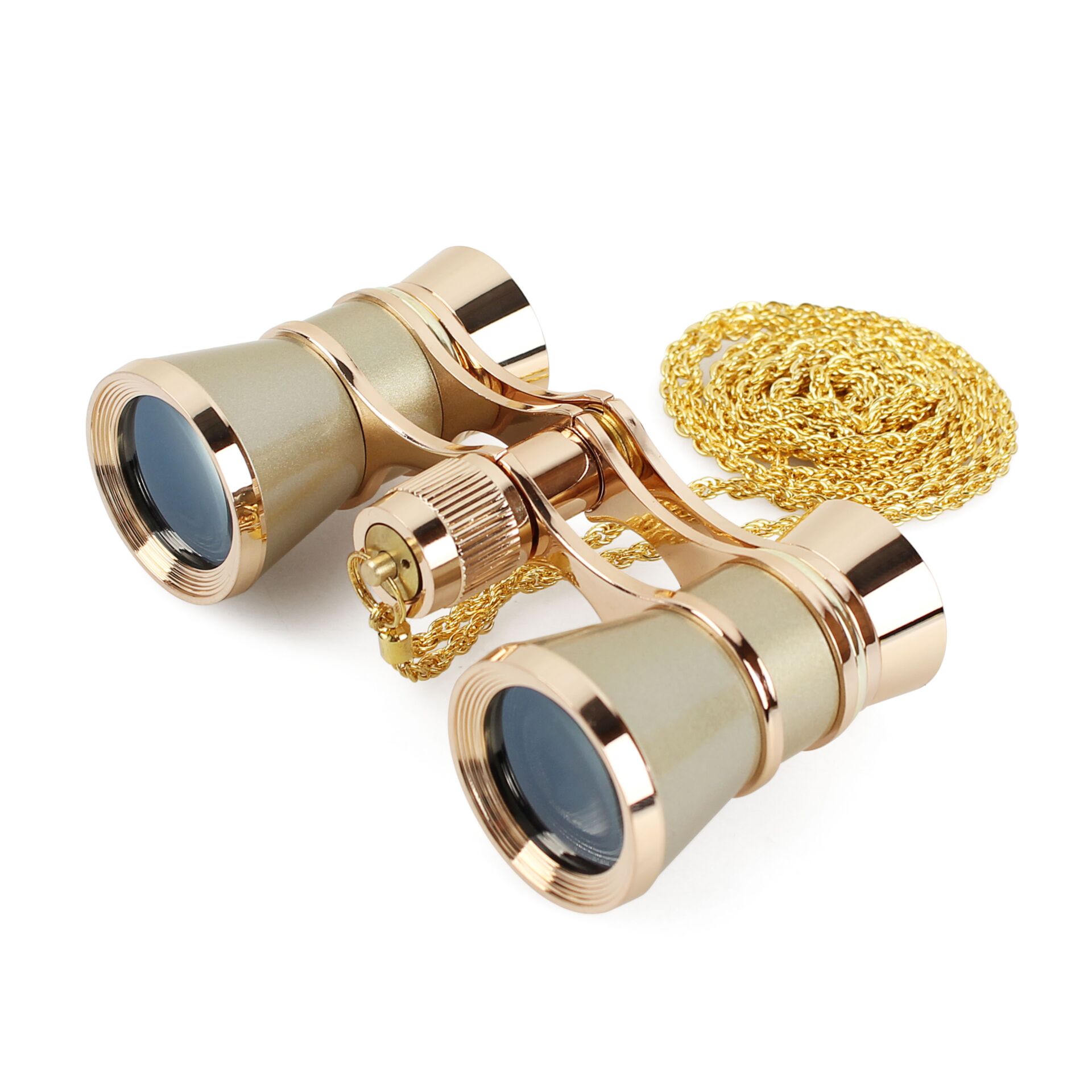 Fernglas, Miniatur, Gold, Brille, Goldfarben