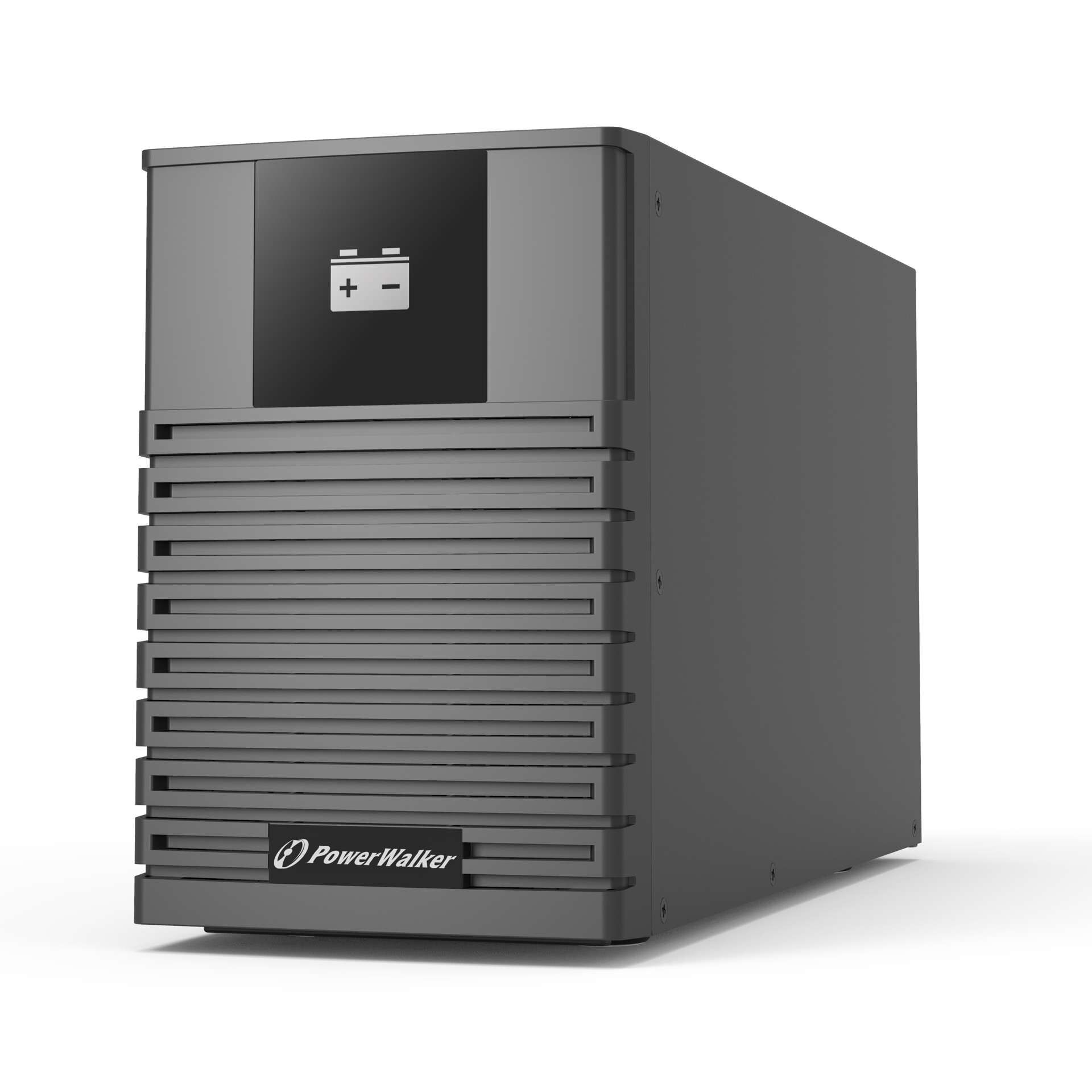 USV-Anlage, Batteriemodul, Notstromversorgung, Gehäuse aus Metall, Anthrazit