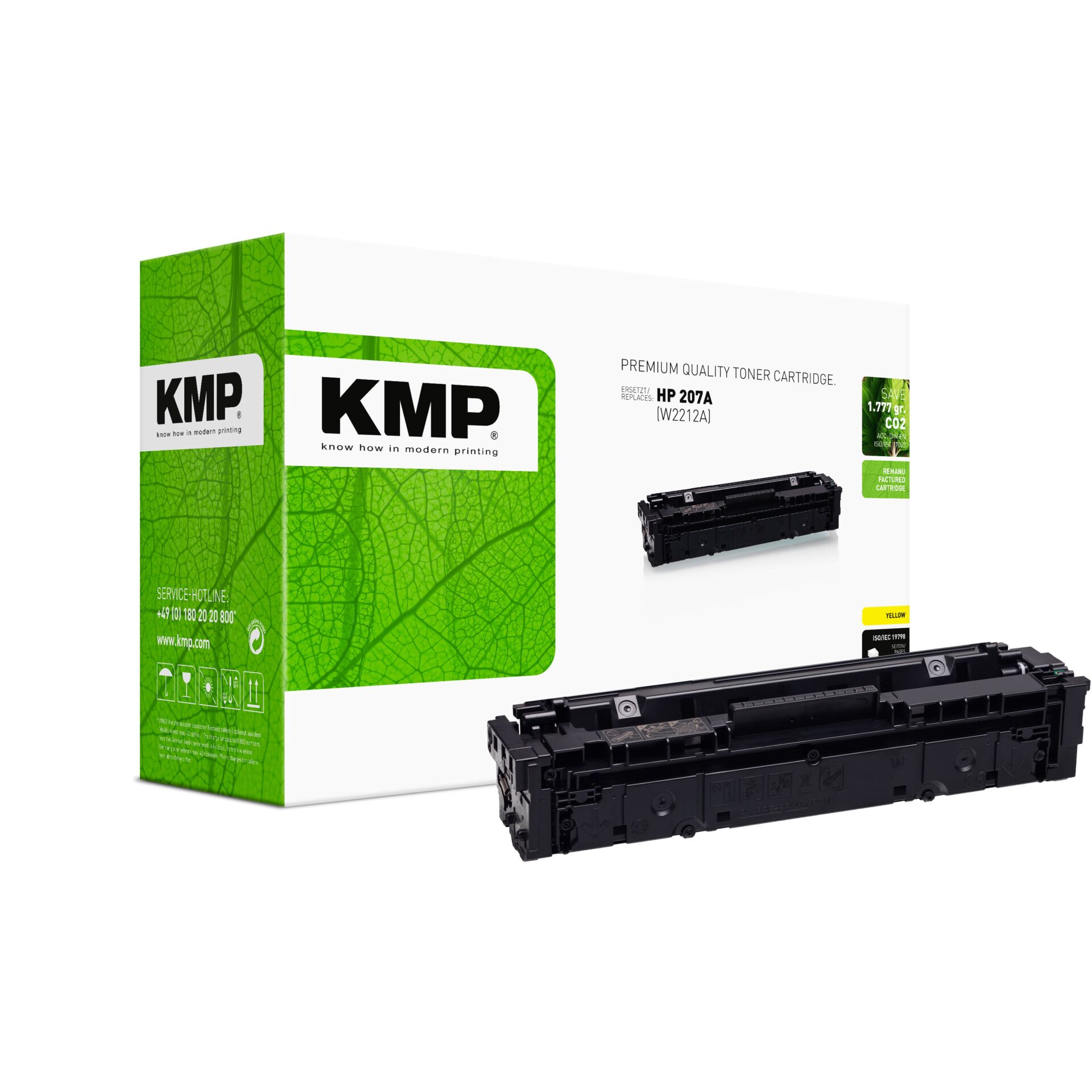 Tonerpatrone, Toner, KMP, HP 207A, Schwarz/Blau?