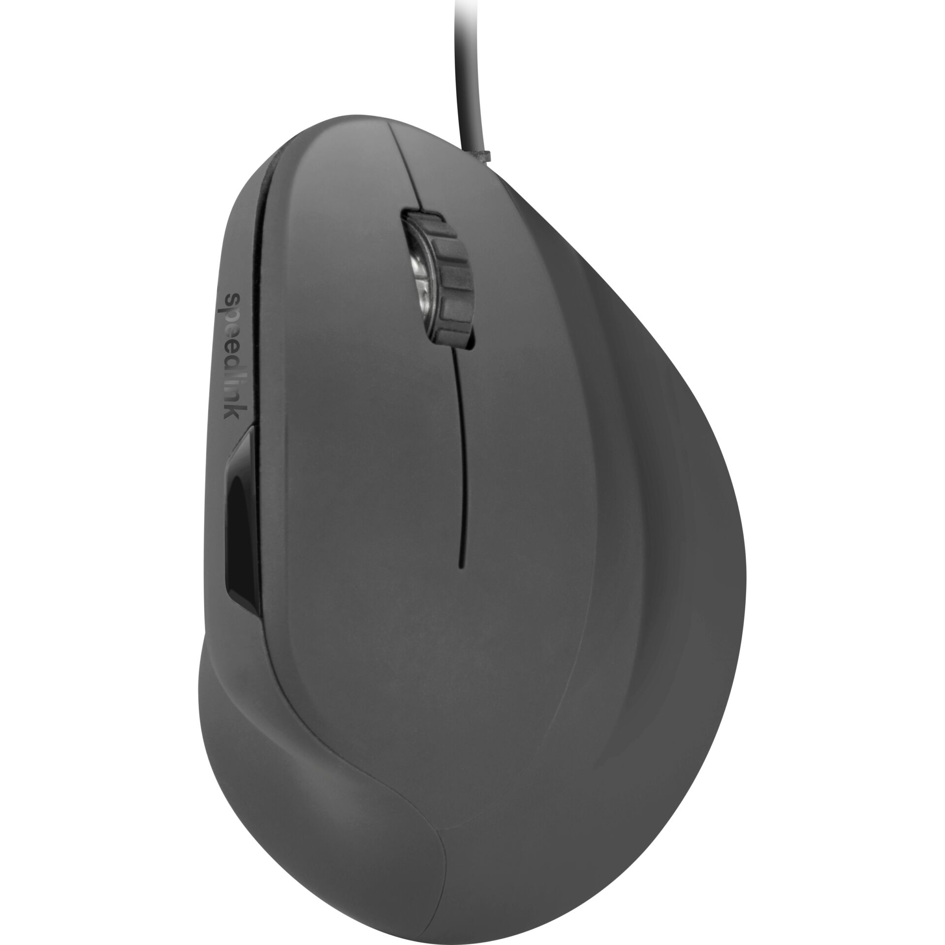 Computer-Maus, Kabelmaus, ergonomisch, Graustufen, Scrollrad