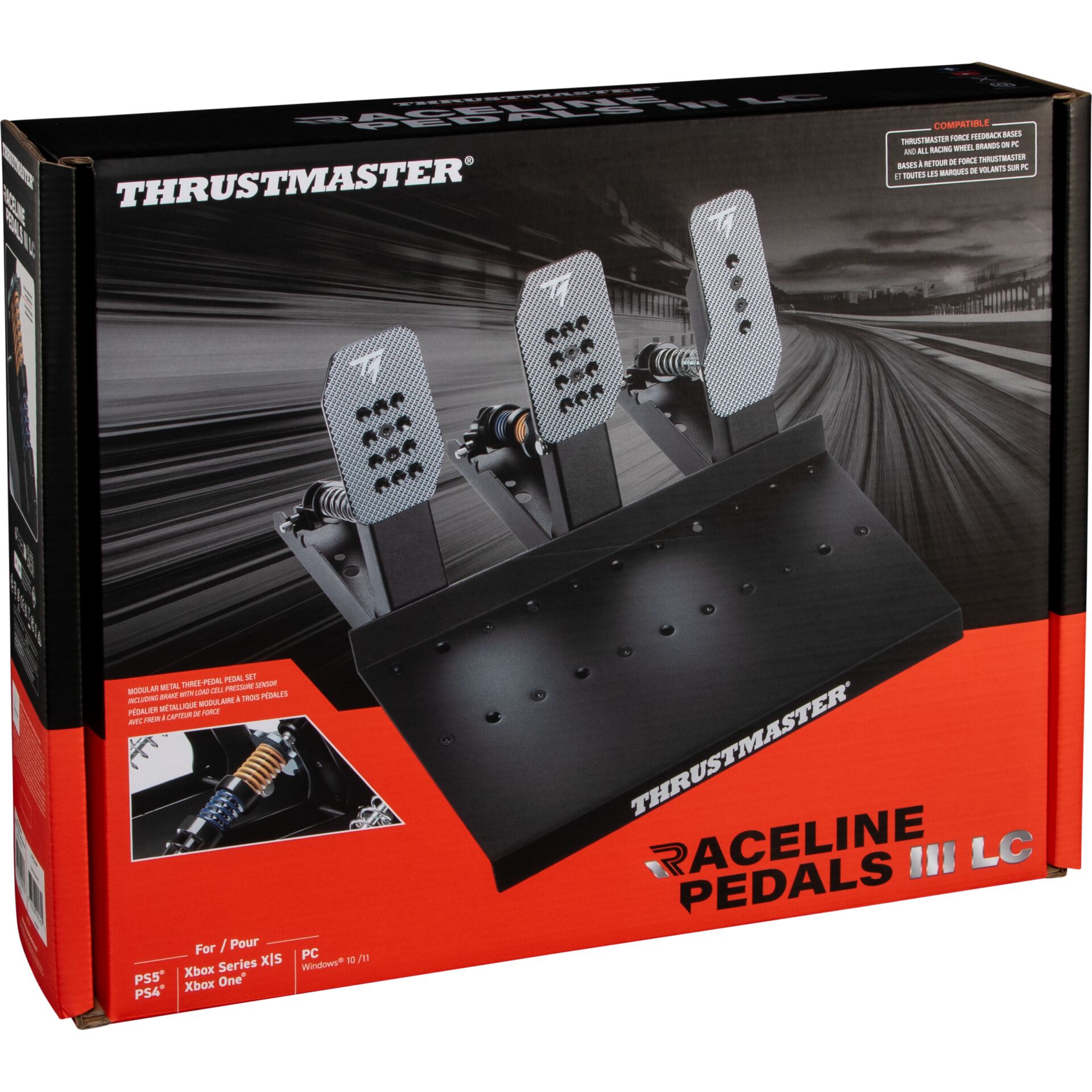 pedale, pedals raceline, accessorio gaming, pedali three, set pedaliera