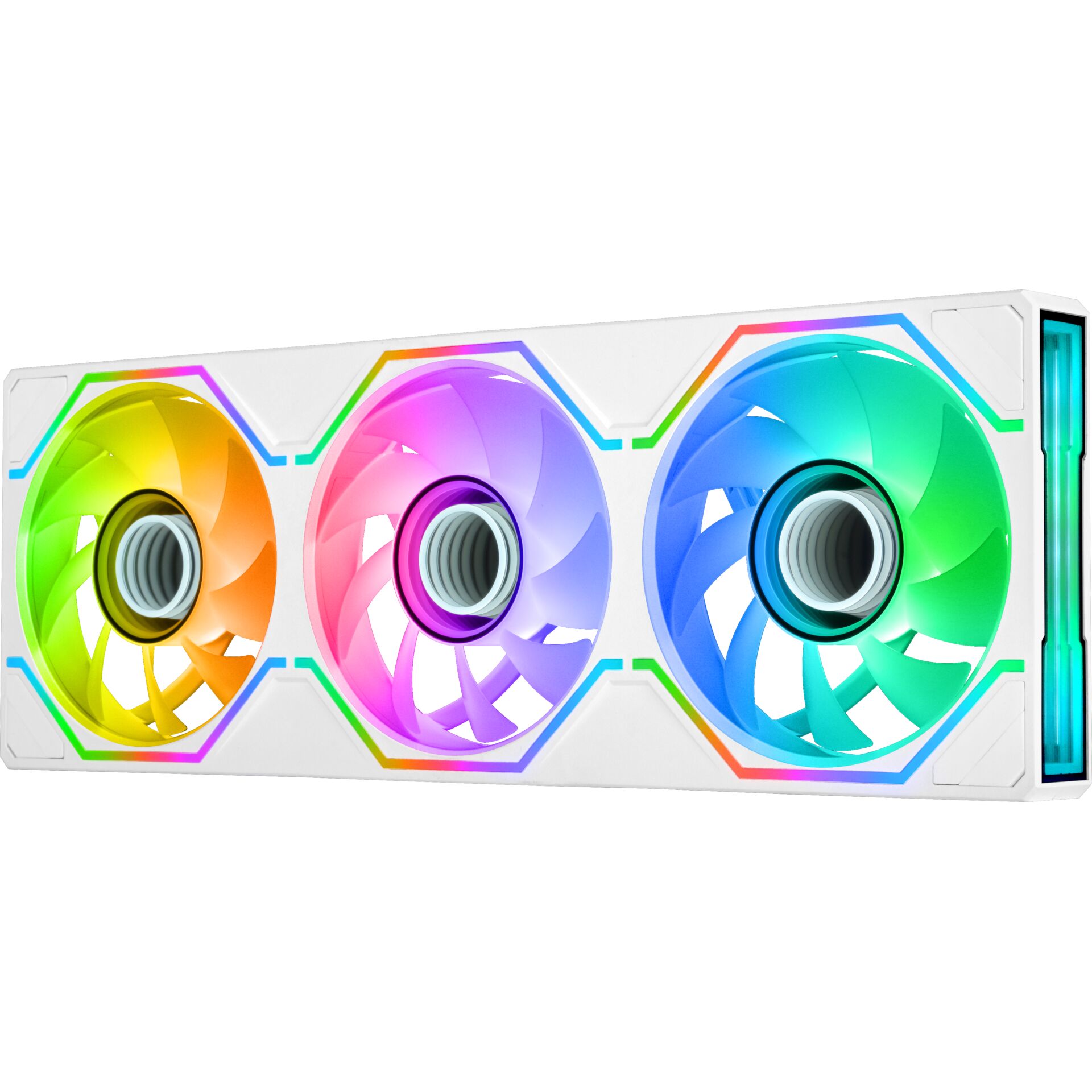 grafikkarte, RGB, LED, kühlung, drei-lüfter