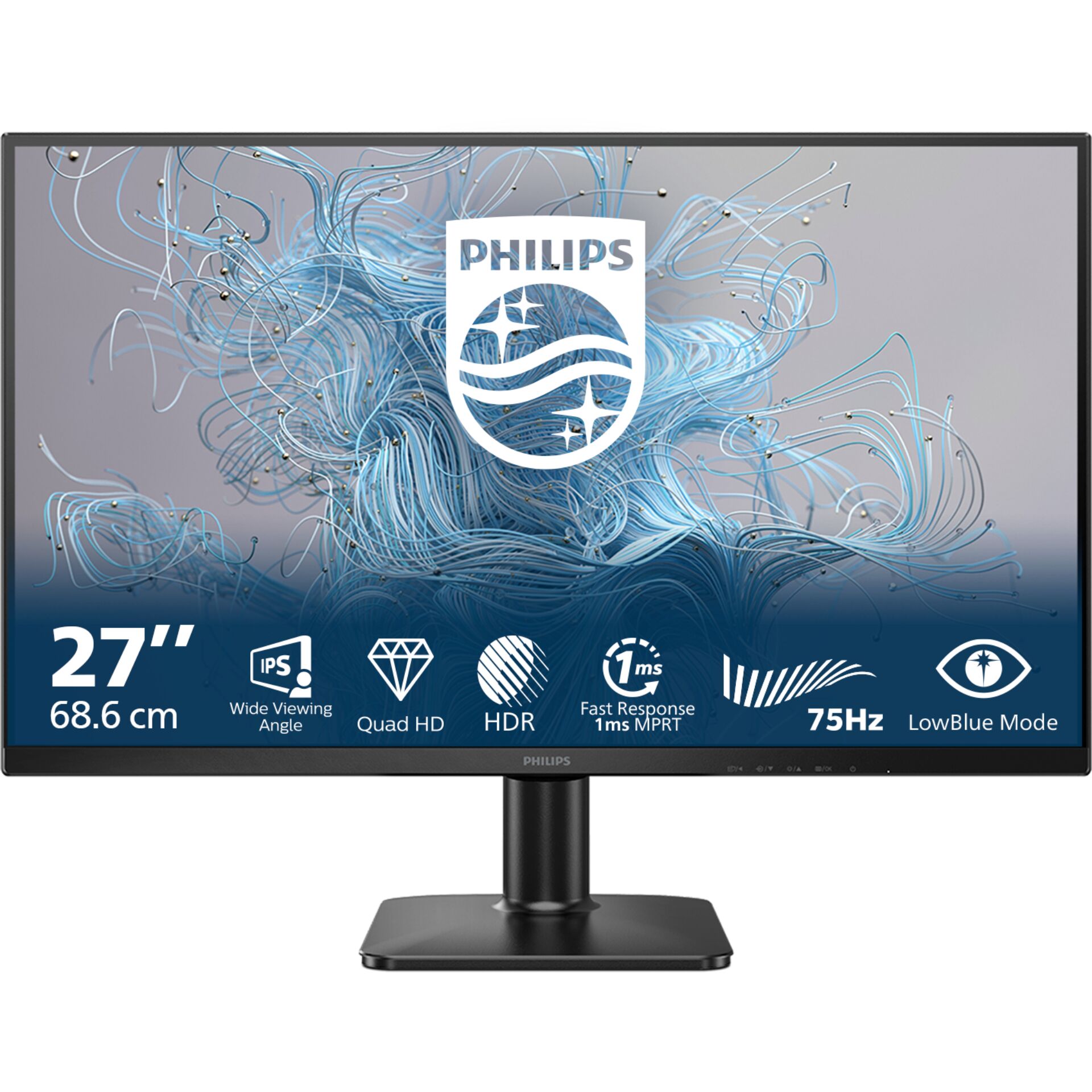 27 Zoll, Monitor, LED, HD, Standfuß