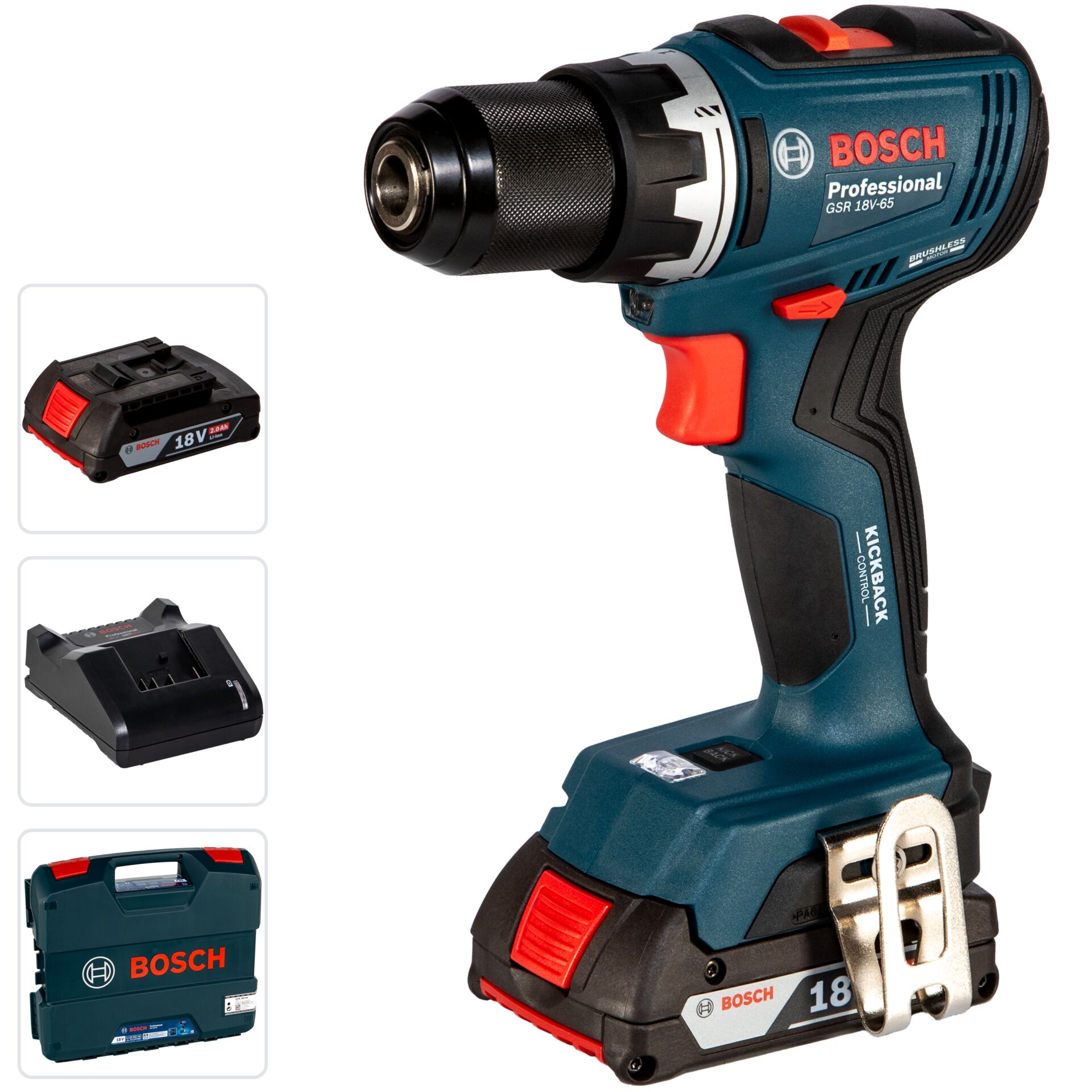 Kraftbohrschrauber, Akkuschrauber, 18V, Bosch Professional, Schnellwechsel-Bit