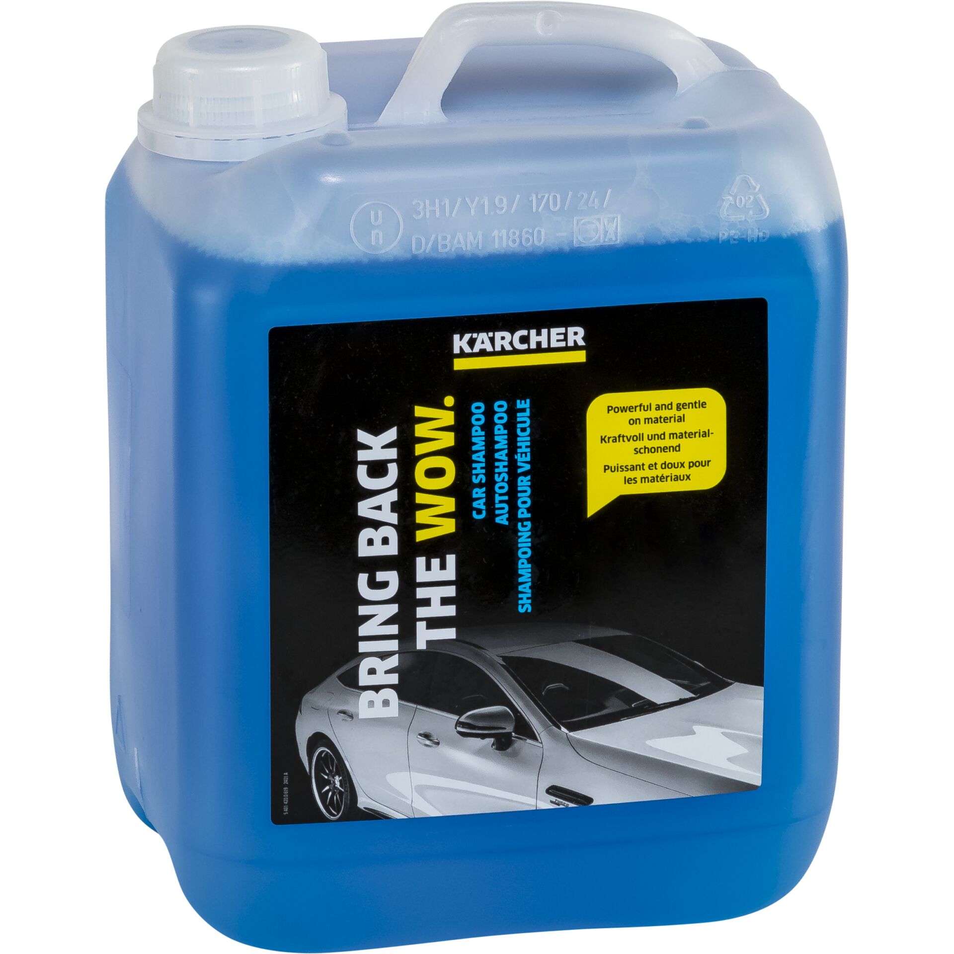 Kanne, Wasserkrug, Autoshampoo, Flüssig, Blaues Flaschenmodell, Back to the wow, Kärcher-Produkt