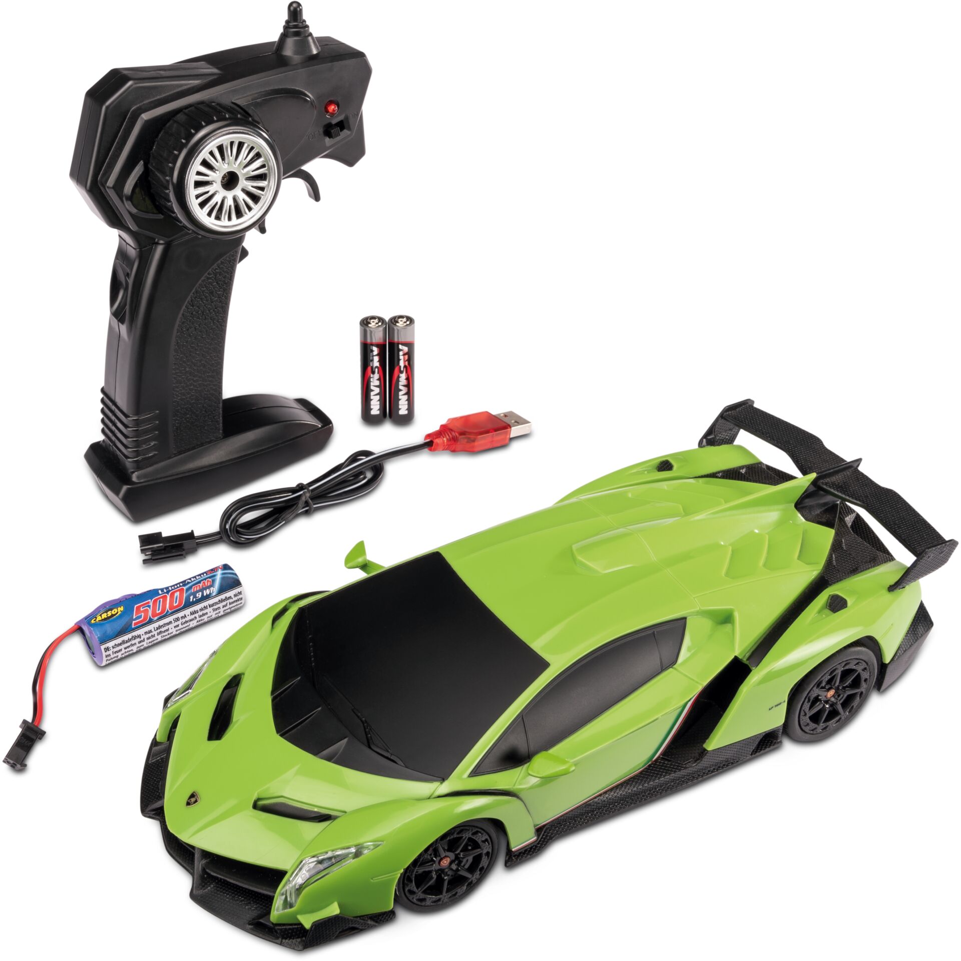 RC-Car, Fernlenkauto, Elektrisches Auto, Grelles Grün, Batteriebetrieben