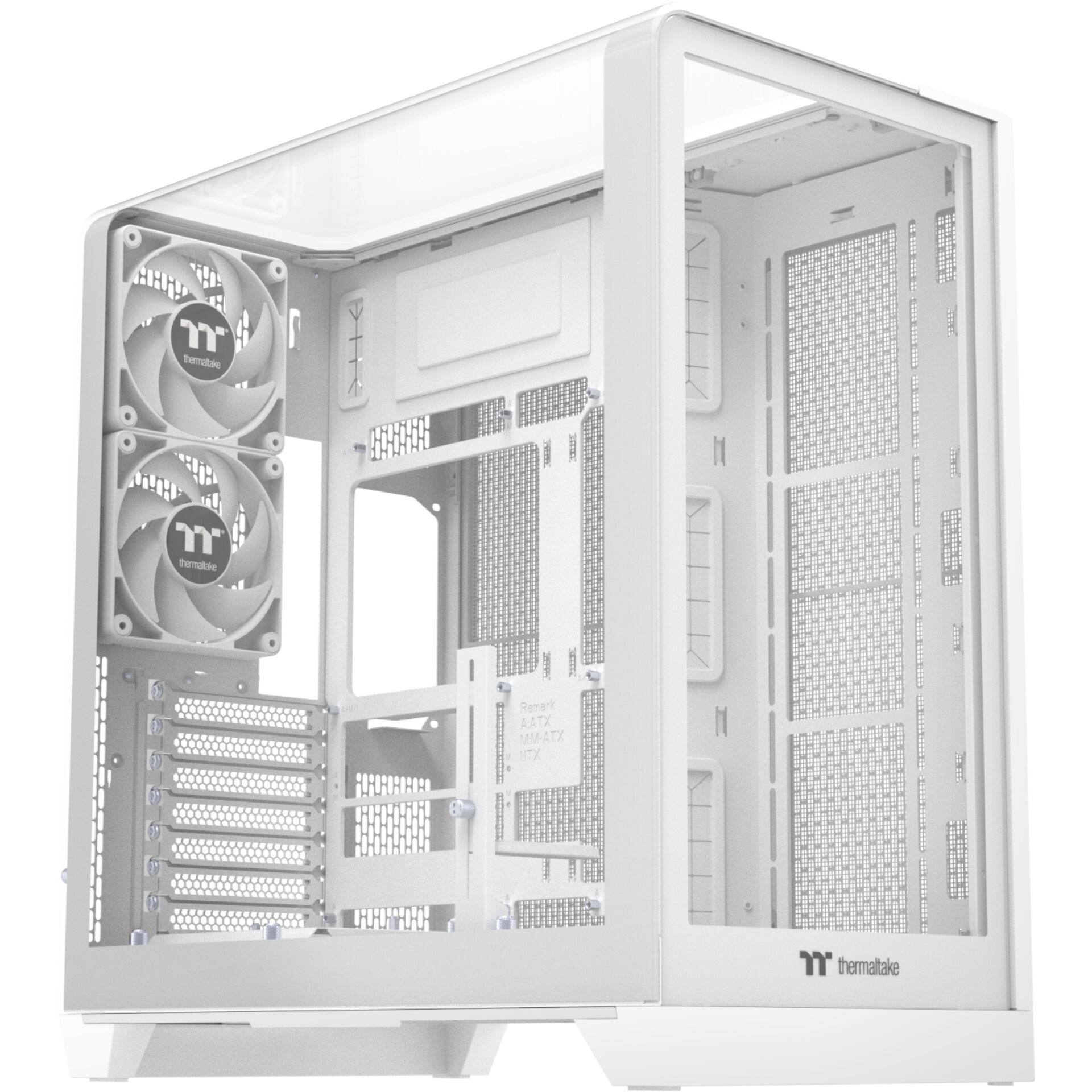 Mid-tower-Gehäuse, ATX-Motherboard, RGB-option, Gehäuselüfter, Mesh-Panel