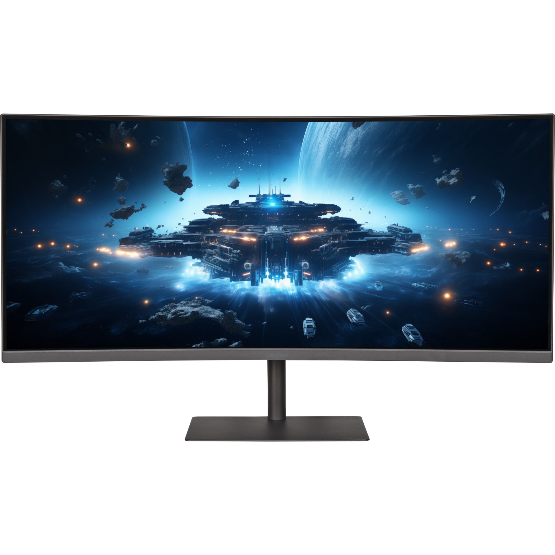 Monitor, Ultra-wide, Curved, LED, Weltraum-Spiel