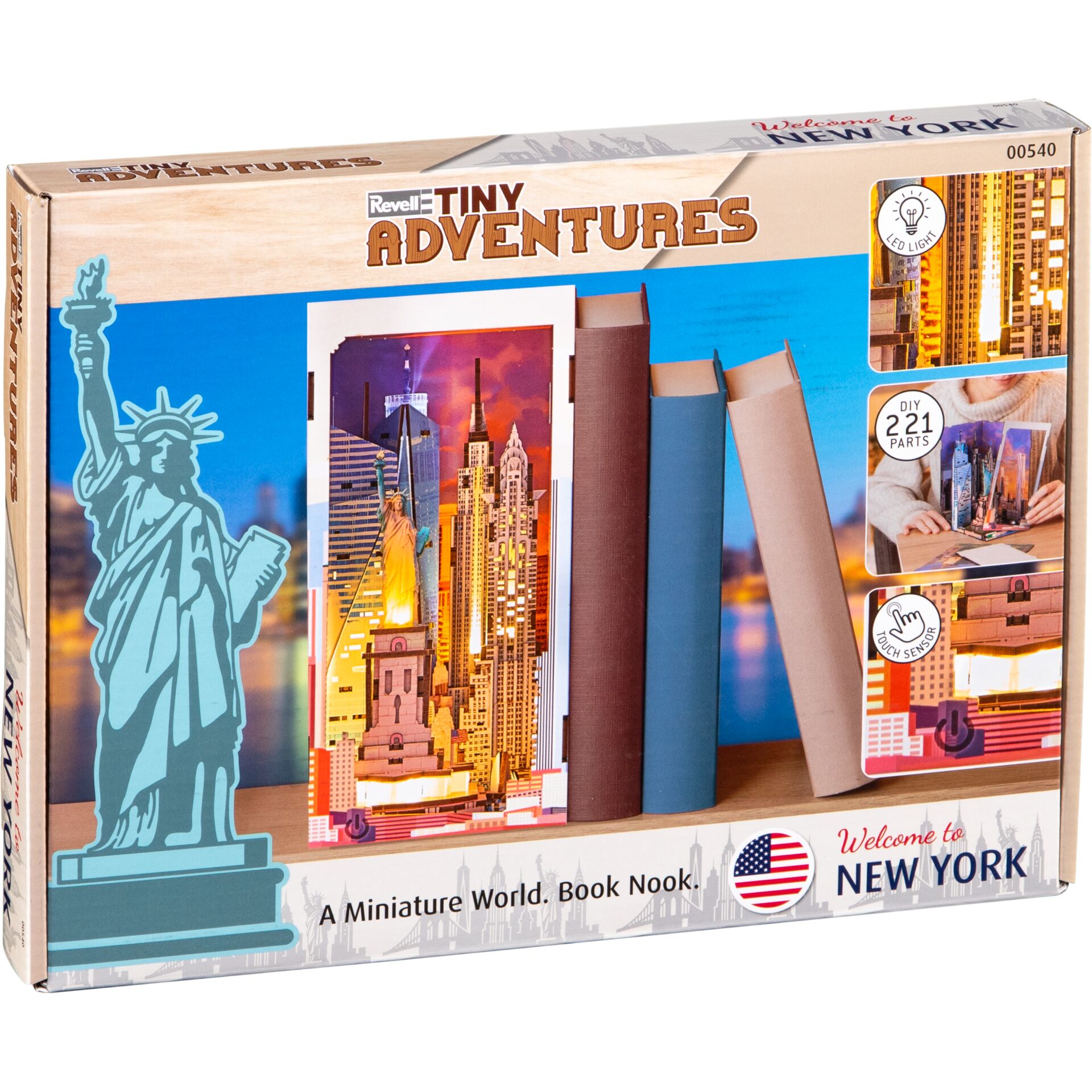 miniature, abenteuer, buchecke, stadt skyline, New York