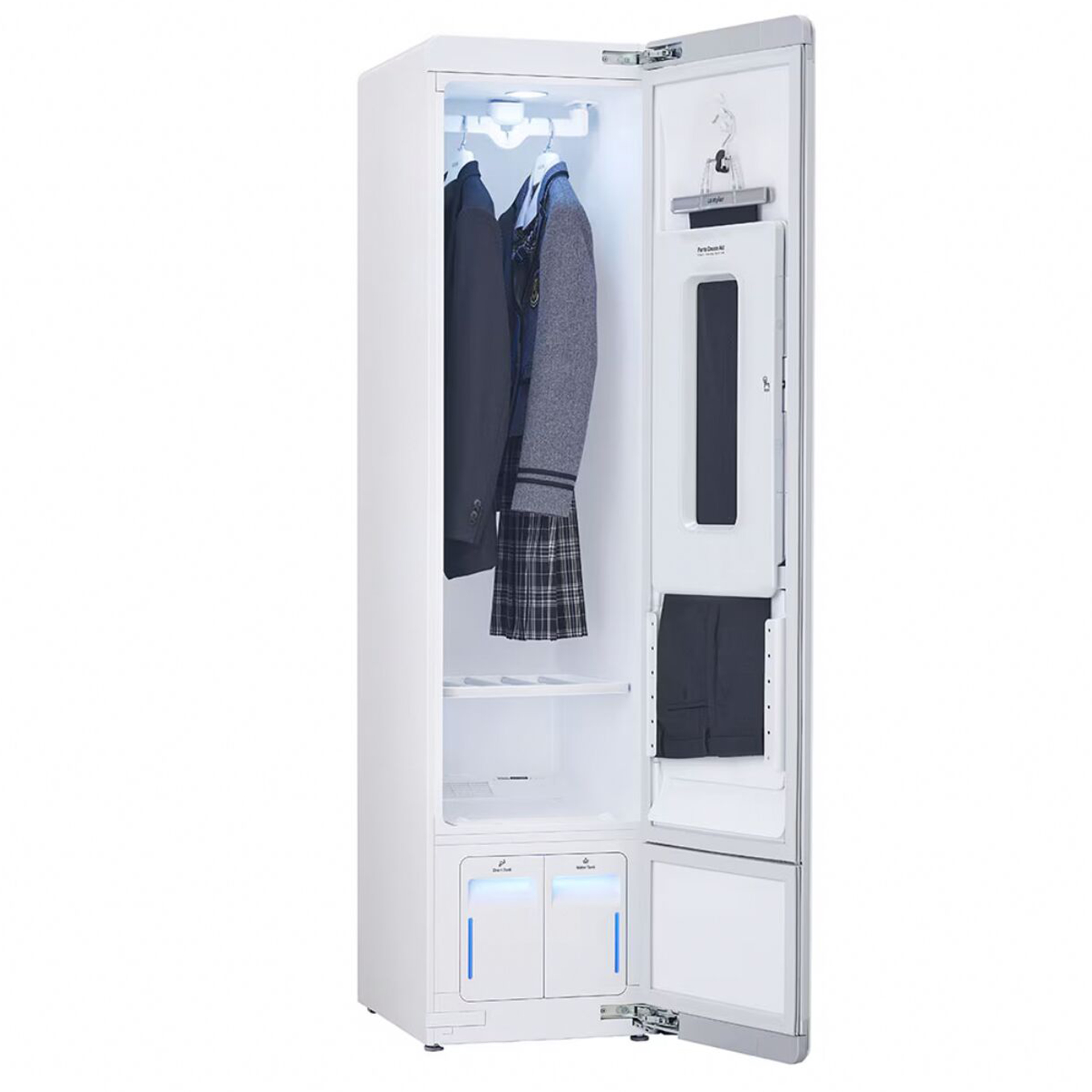 Kleiderschrank, Garderobe, Schrank mit Türen, Kleiderstange, Fächer