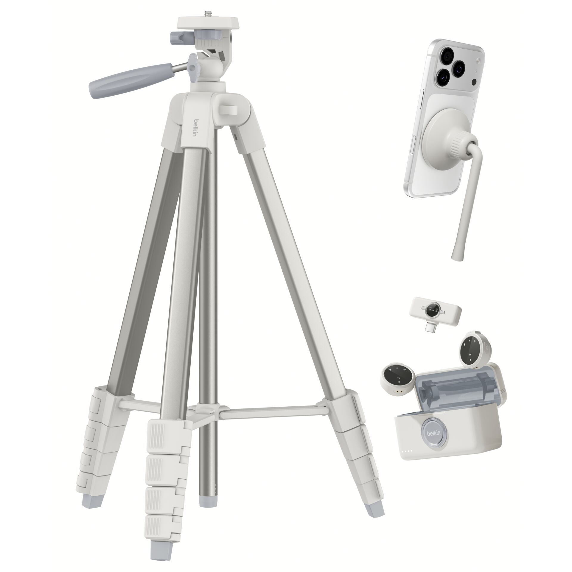 Stativ, Smartphone-Adapter, Klemmhalterung, Tripod, Befestigungssystem