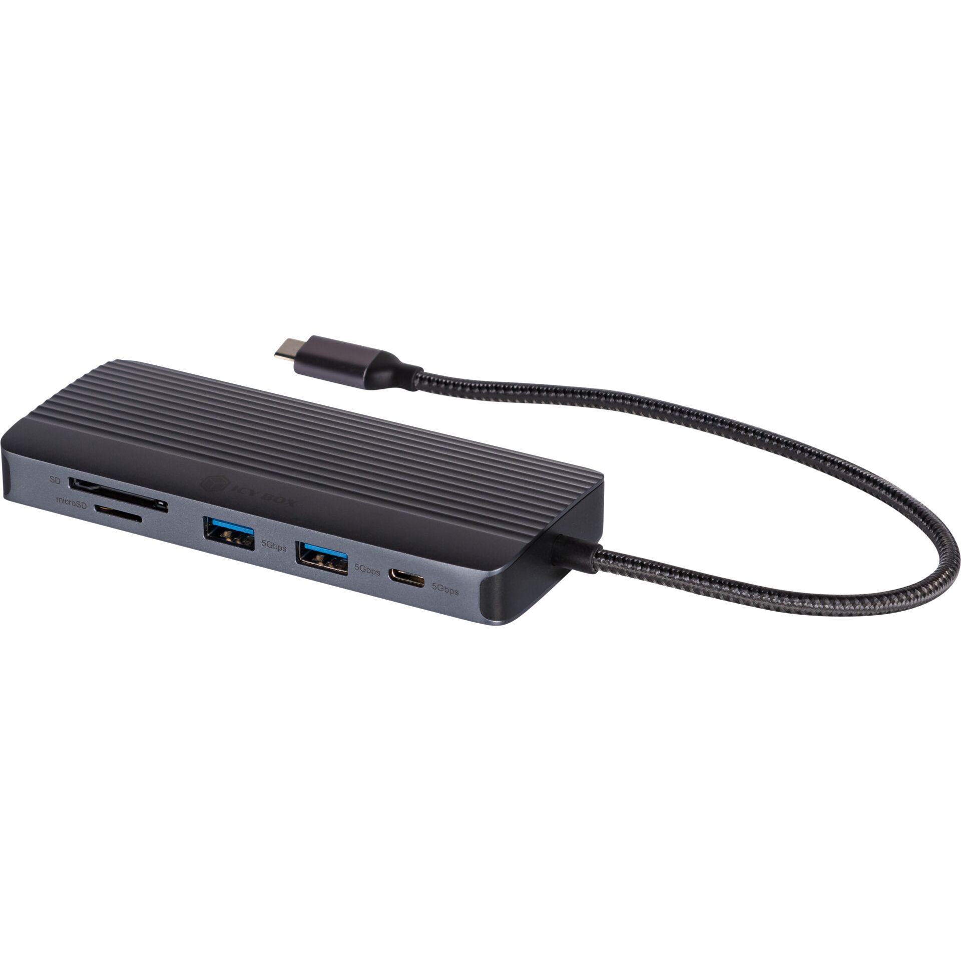 USB-C Dock, Dockingstation, Mehrere USB-Anschlüsse, HDMI/USB-C, Aluminiumgehäuse
