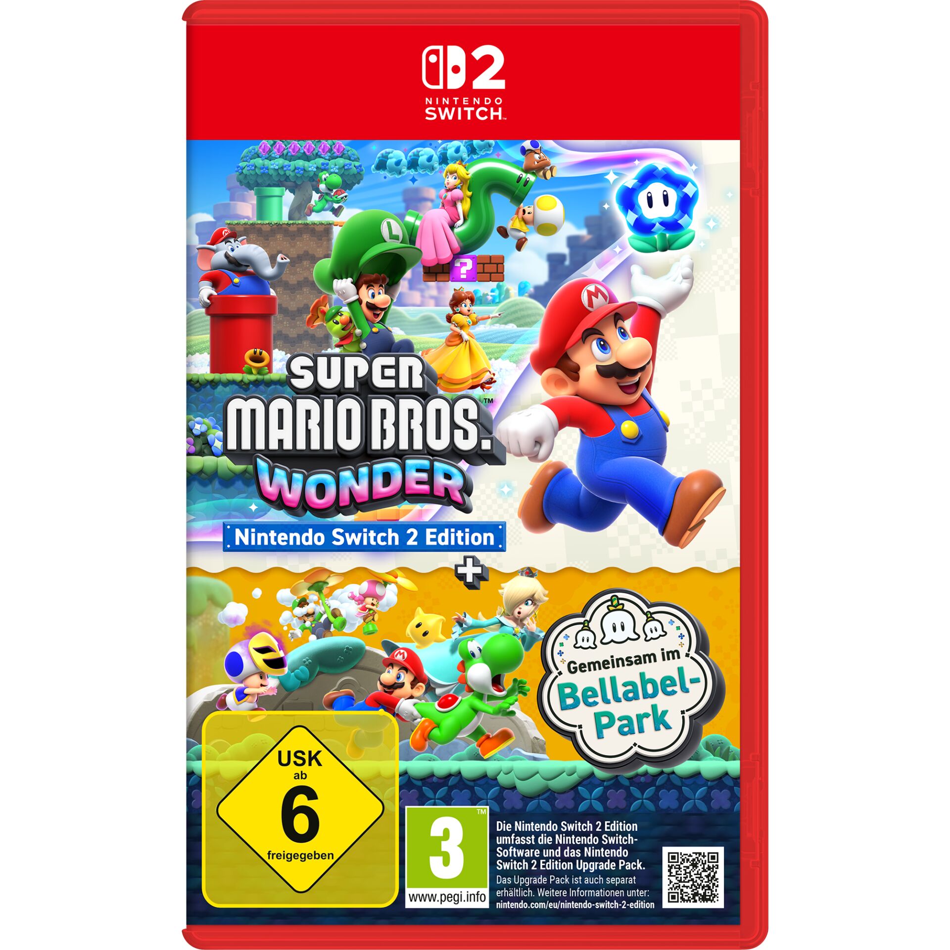 Nintendo Switch 2 Edition, Super Mario Bros Wonder, multiplayer, cartoon characters, alter 6