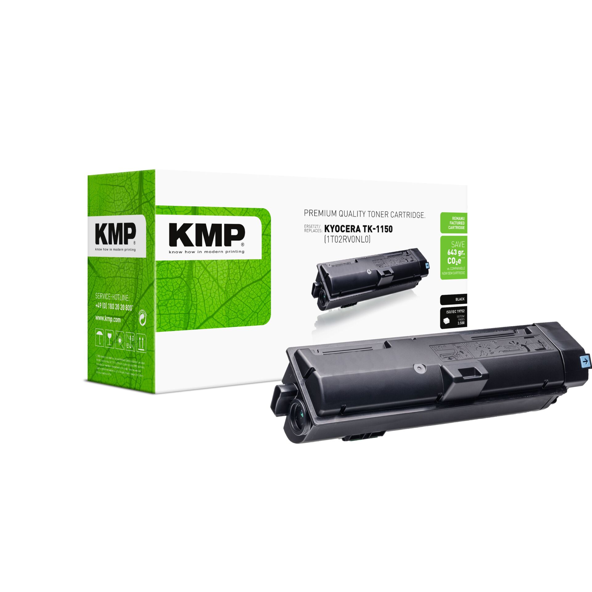 Adapter, Elektronik, Schusswaffe, Handfeuerwaffe, Computerausrüstung, Tonerpatrone, Toner, KMP, Kyocera TK-1150, Schwarz
