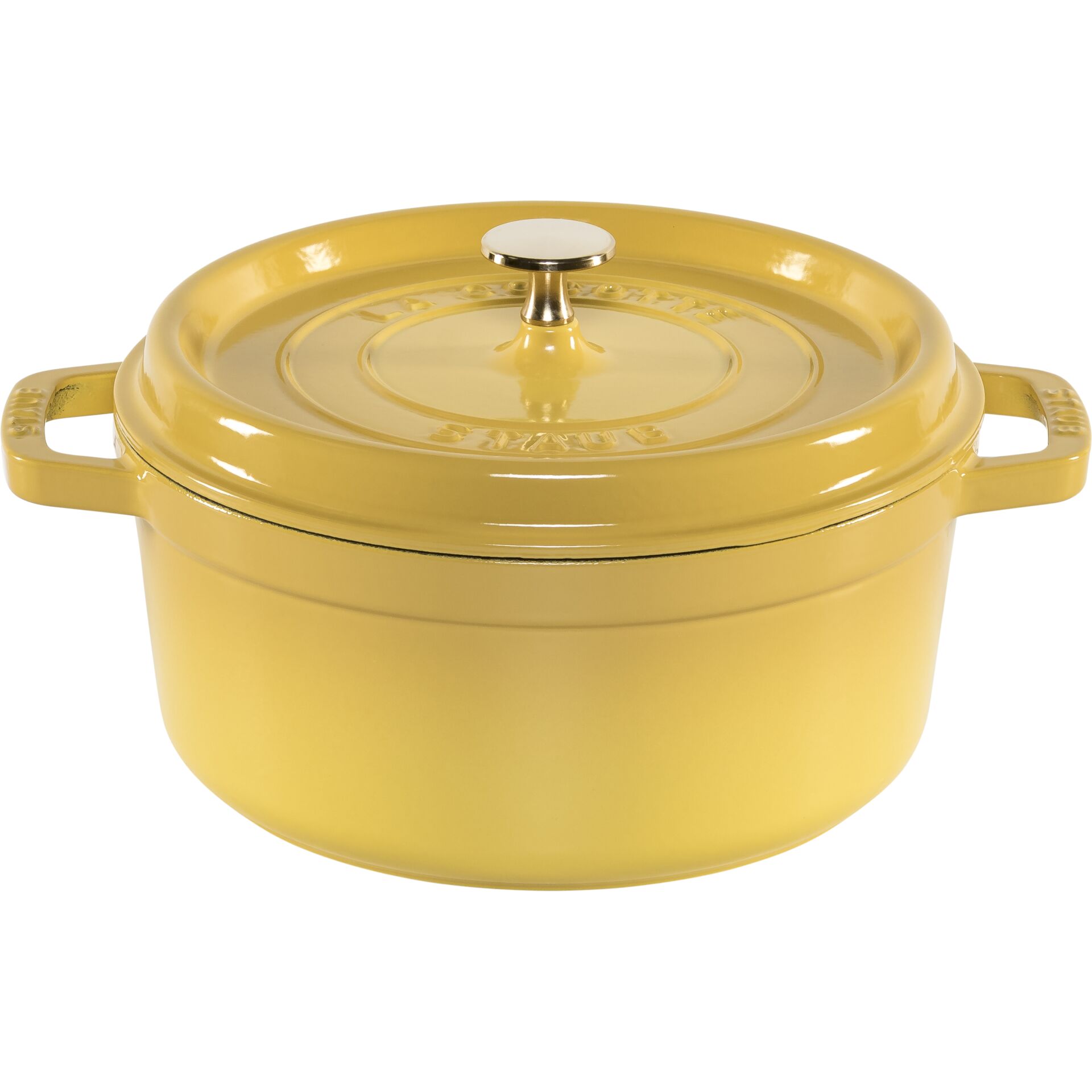 Dutch oven, Gusseisen, Gelb, Deckelpfanne, Speckstein???, Gusseintopf, Kochtopf, Kasserolle, Gelb, Deckeltopf