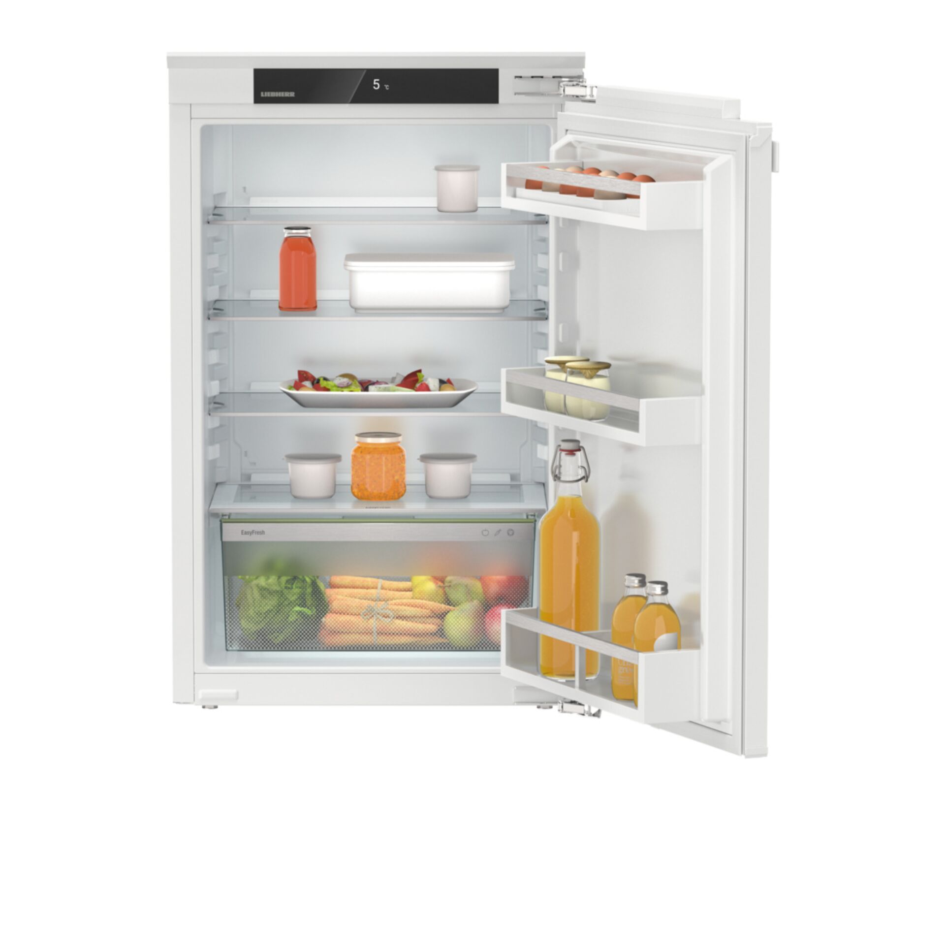 Kühlschrank, Einbaukühlschrank, Fridge, Regalfächer, Flaschenhalter