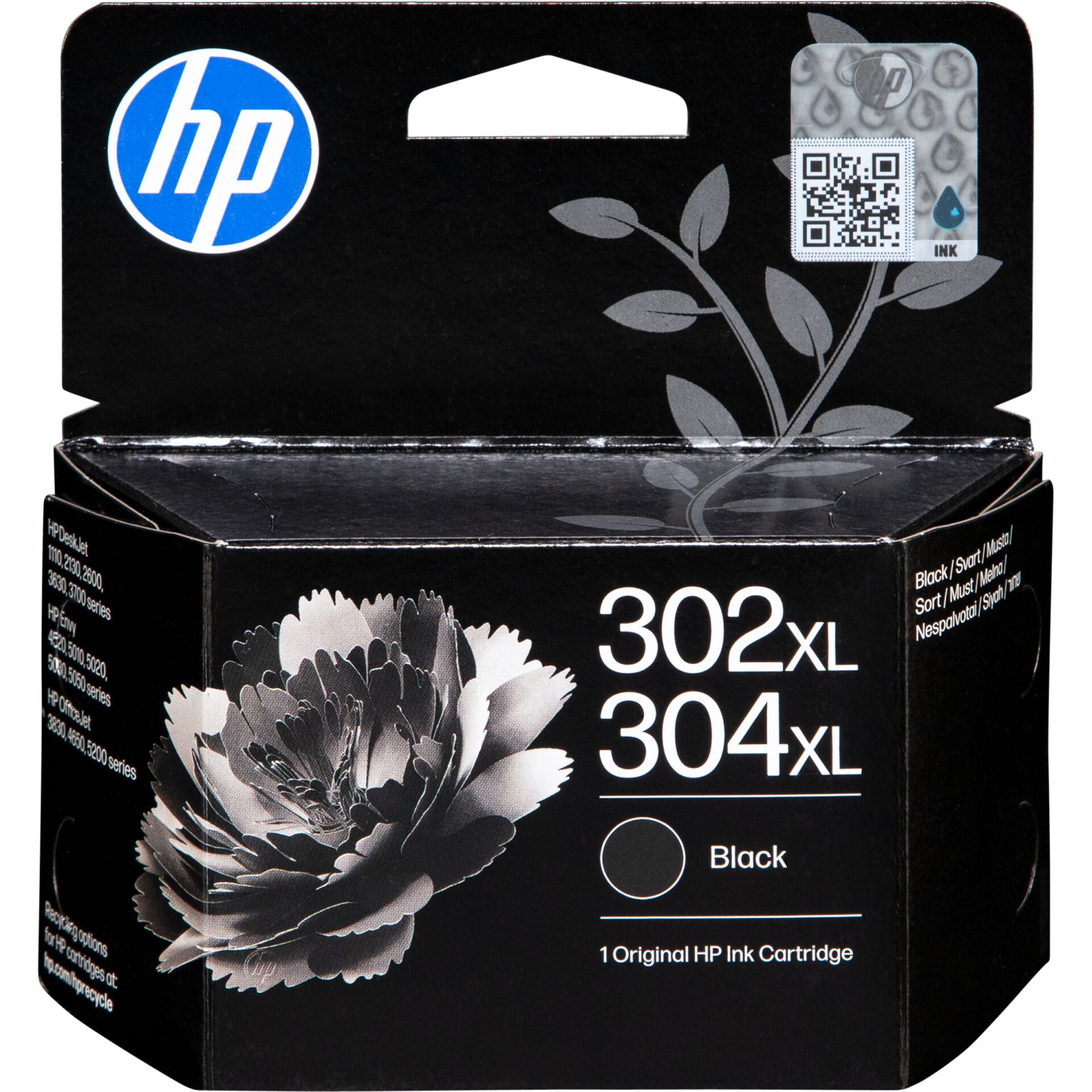 Druckerpatrone,  Tintenpatrone,  schwarze Tinte,  HP,  Verpackung Patrone, Tintenpatrone, HP, Schwarz, XL, Druckerzubehör
