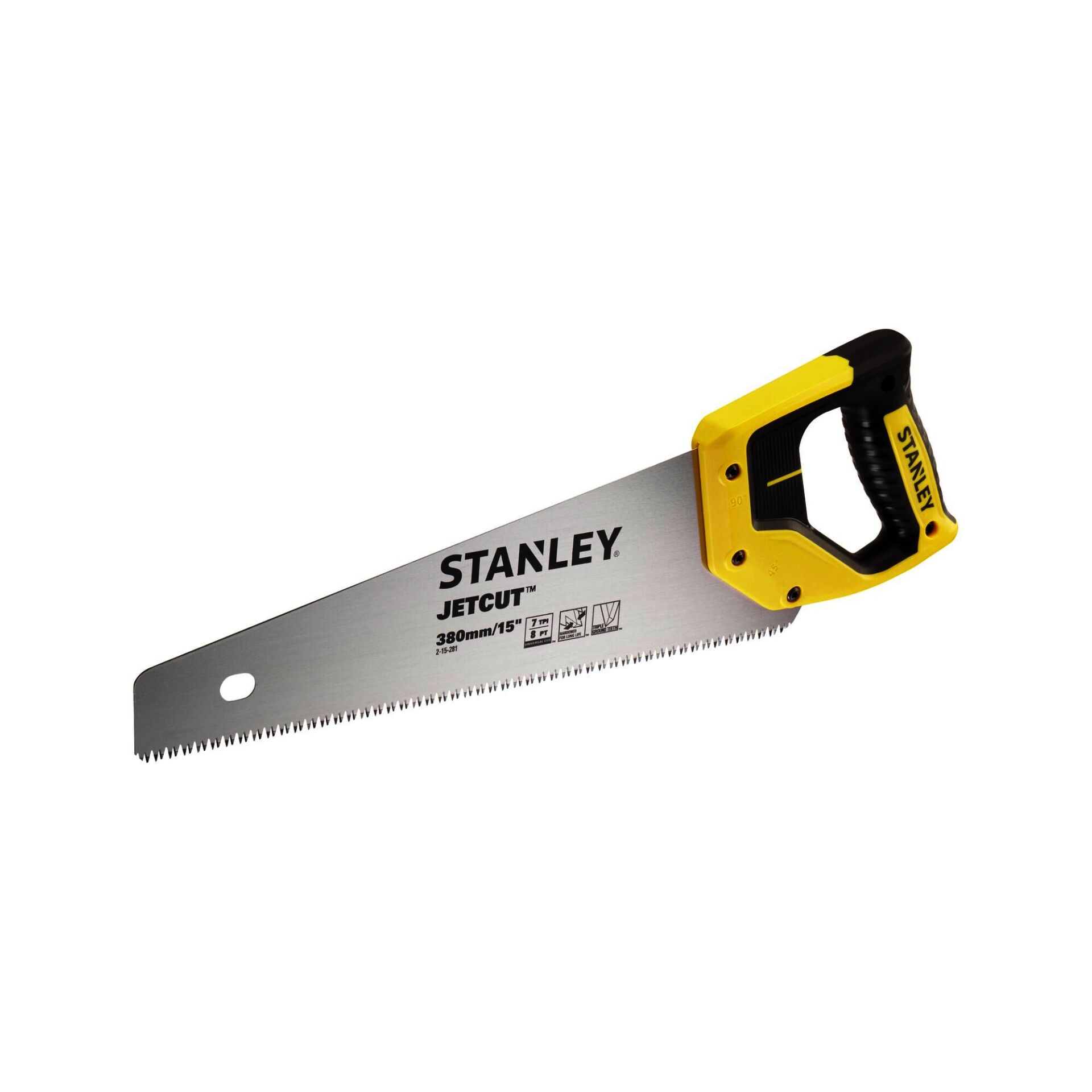 Handsaw, Holzwerkzeug, Stahlklinge, Gelber Griff, JetCut 380mm