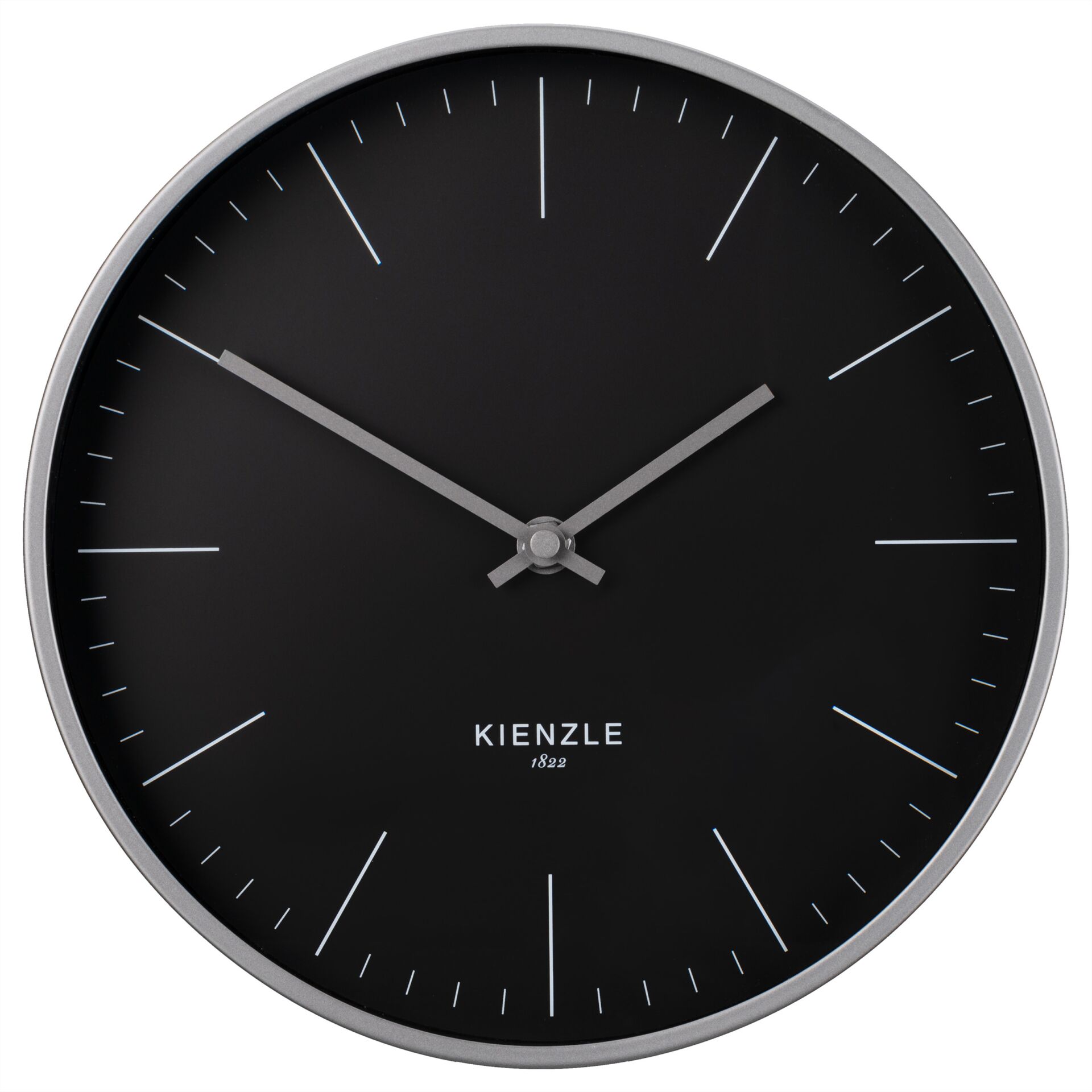Wanduhr, Schwarz, Minimalistisch, Quartz, Rund