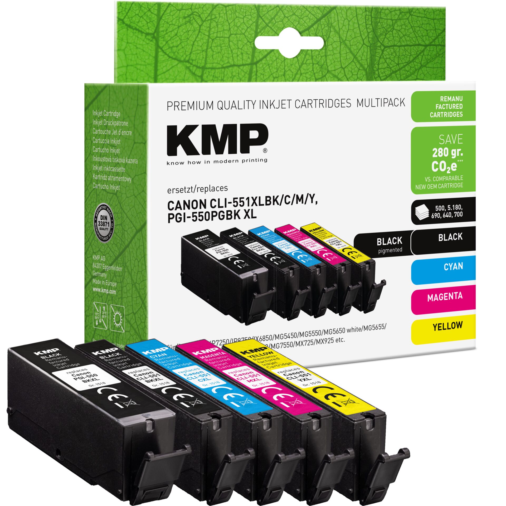 Adapter, Elektronik, Tintenpatronen, Patrone, Cyan Magenta Gelb, Druckerzubehör, Multipack