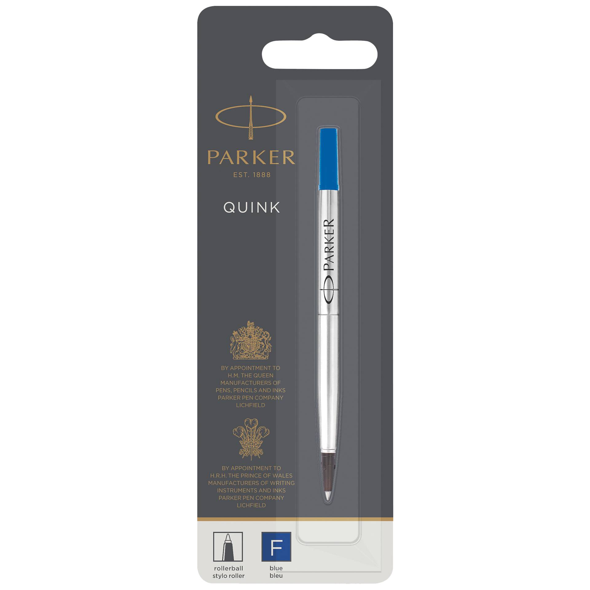 Parker Rollerballmine F blau  (Blister)