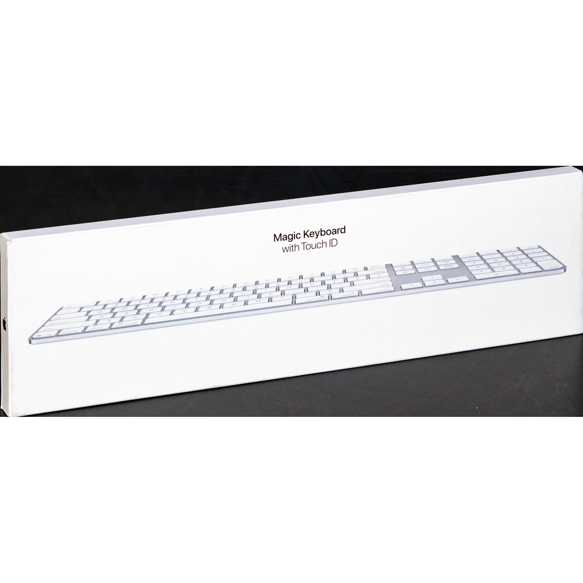 Tastatur, Touch ID, Ziffernblock, weiß-silbern, kabellos