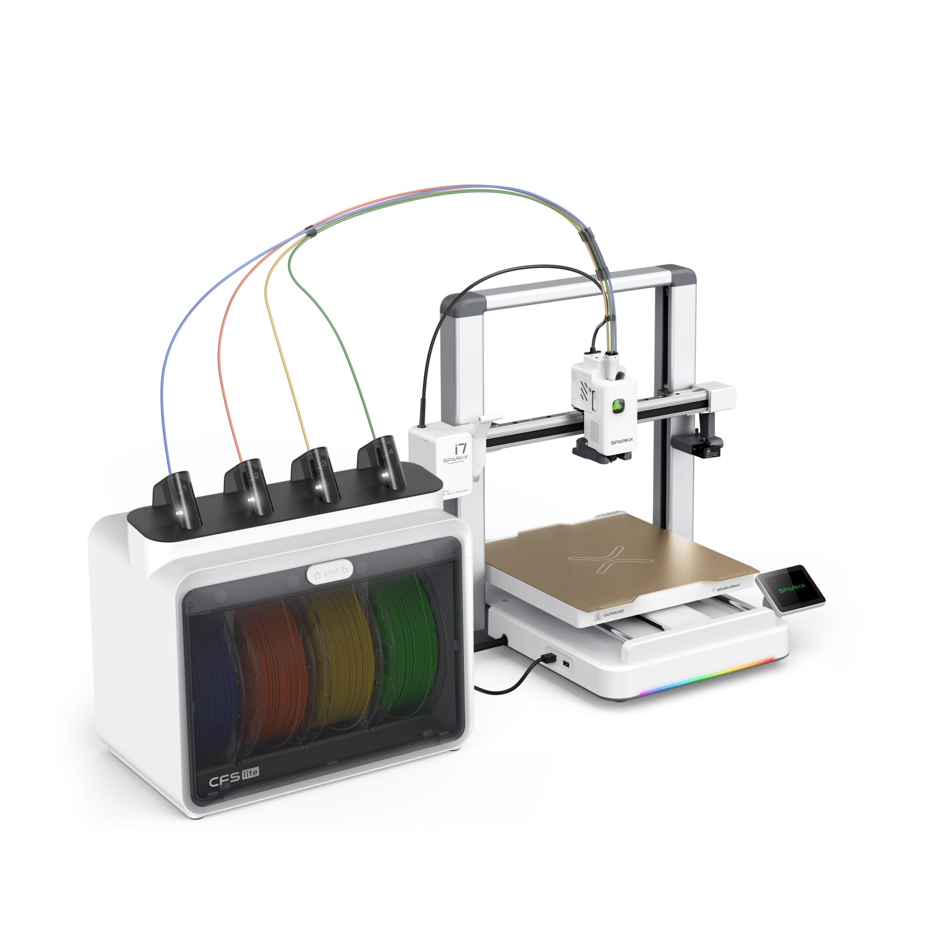 3D printer, FDM printer, Filament spool, Colorful, Desktop
