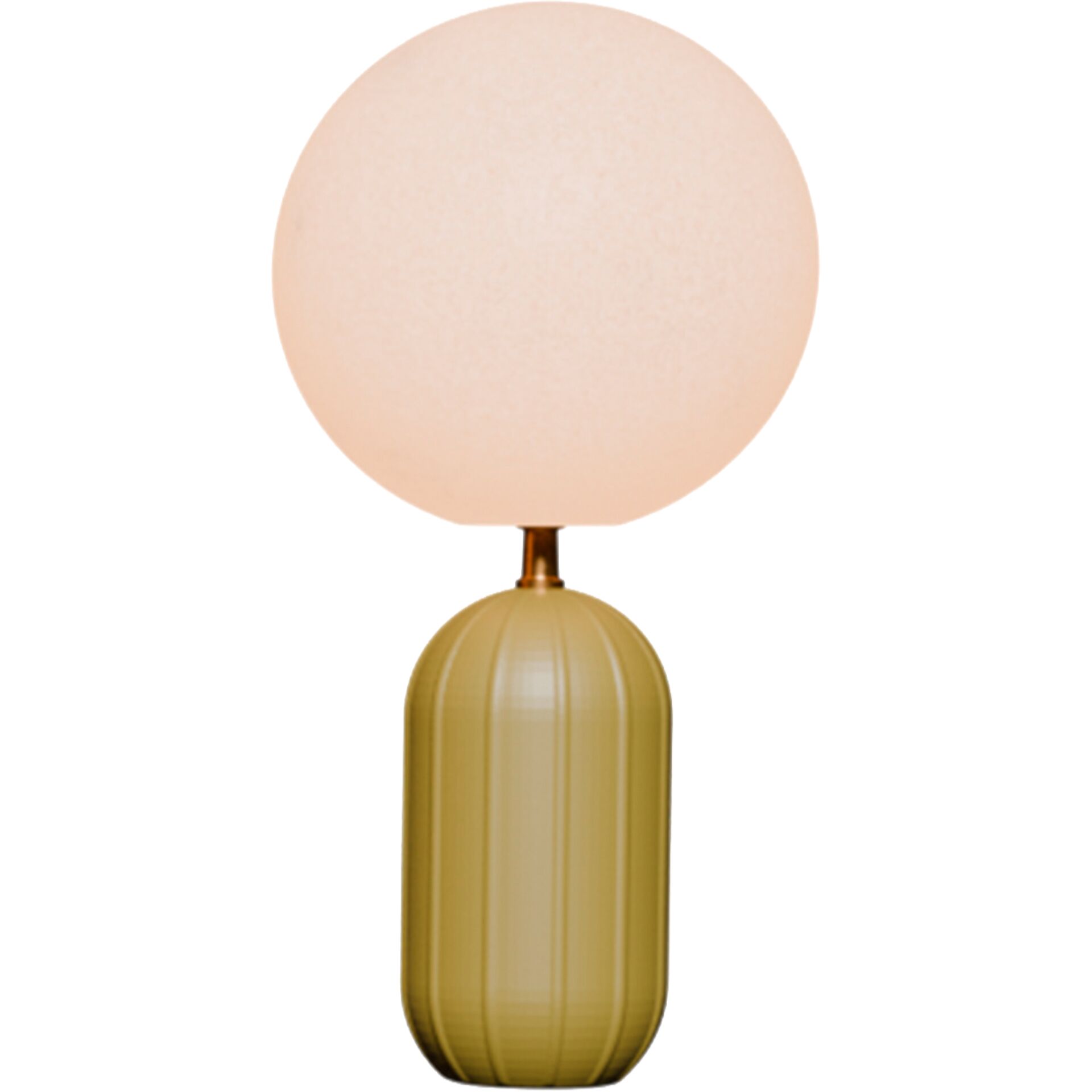 Lampe, Tischlampe, Gold, Globus-Lampe, runder Schirm