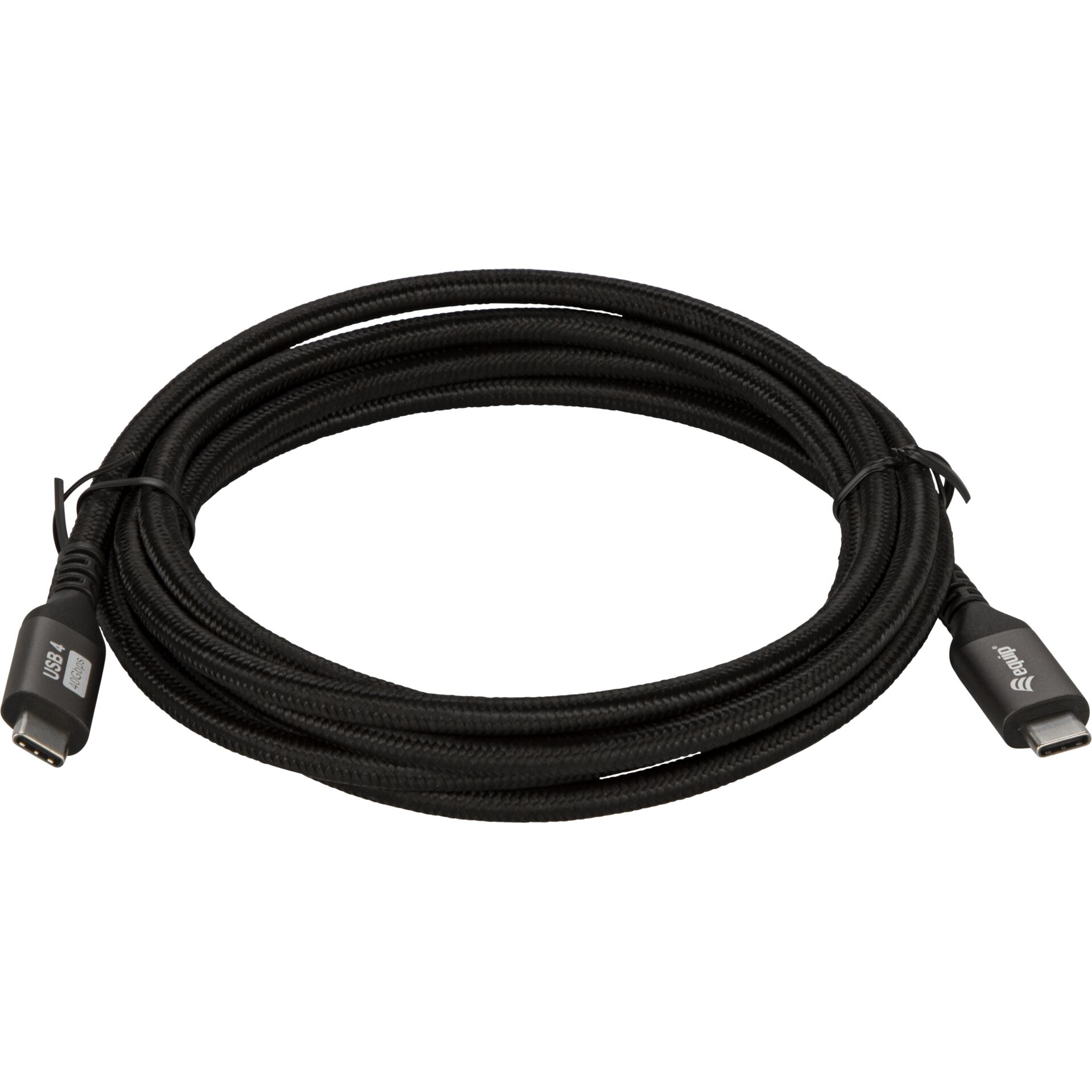 USB-C zu USB-C Kabel, geflochtenes Kabel, schwarz, Ladekabel, langes Kabel