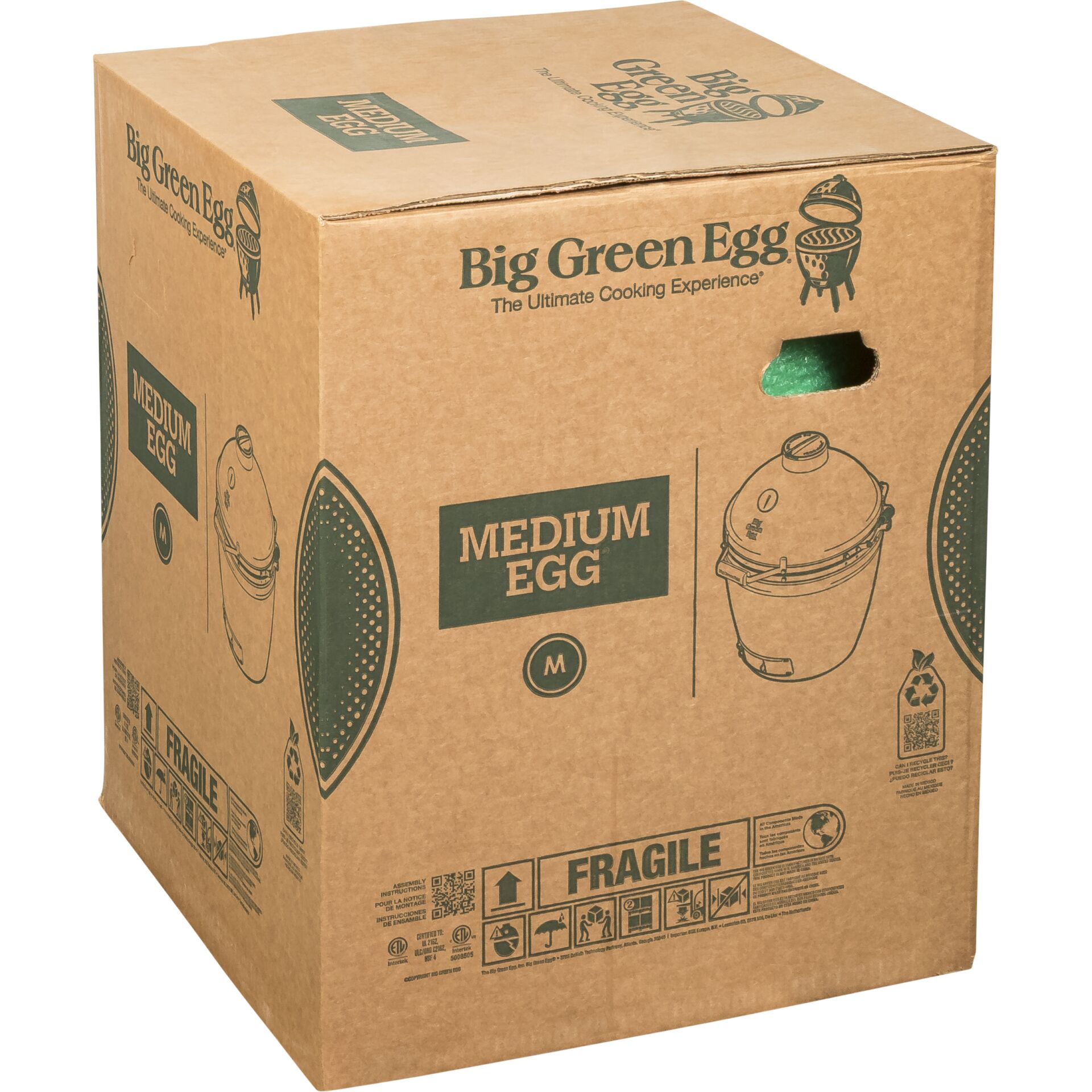 Kartonbox, Medium Egg, Grill/Smoker, Papierkarton, Fragile