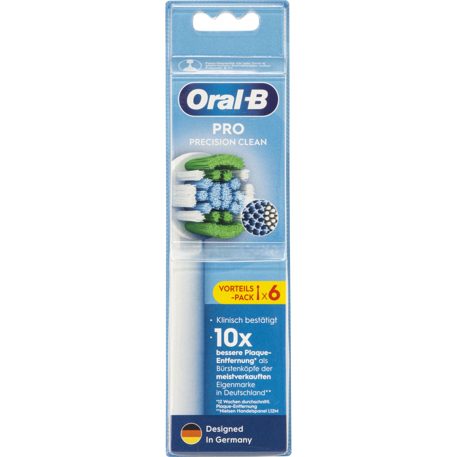 Zahnbürstenkopf, Pro Reinigung, Oral-B, Pro Precision Clean, Paket 6 Stk