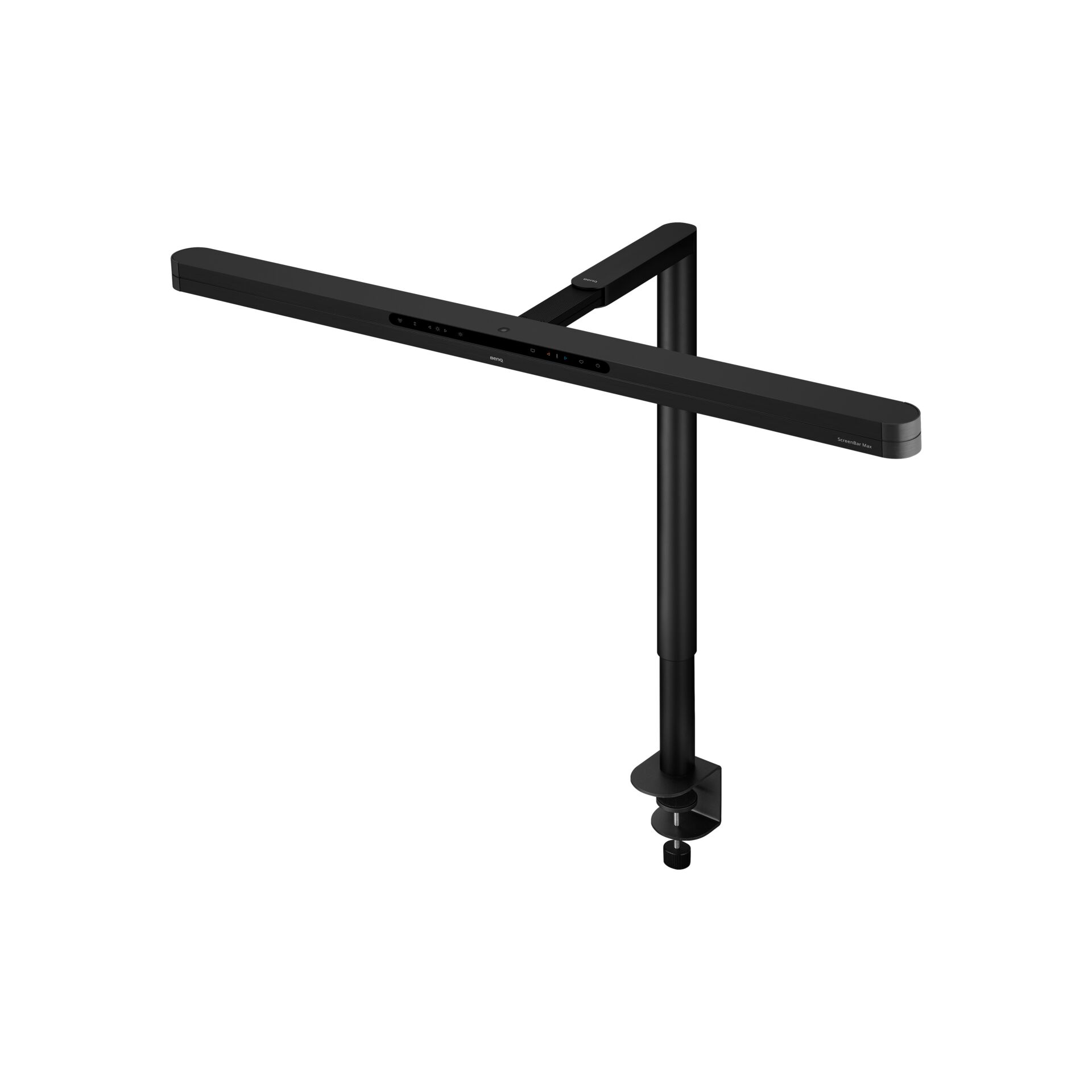Monitorleuchte, LED-Lichtleiste, Klemmbefestigung, schwarz, Touch-Bedienung