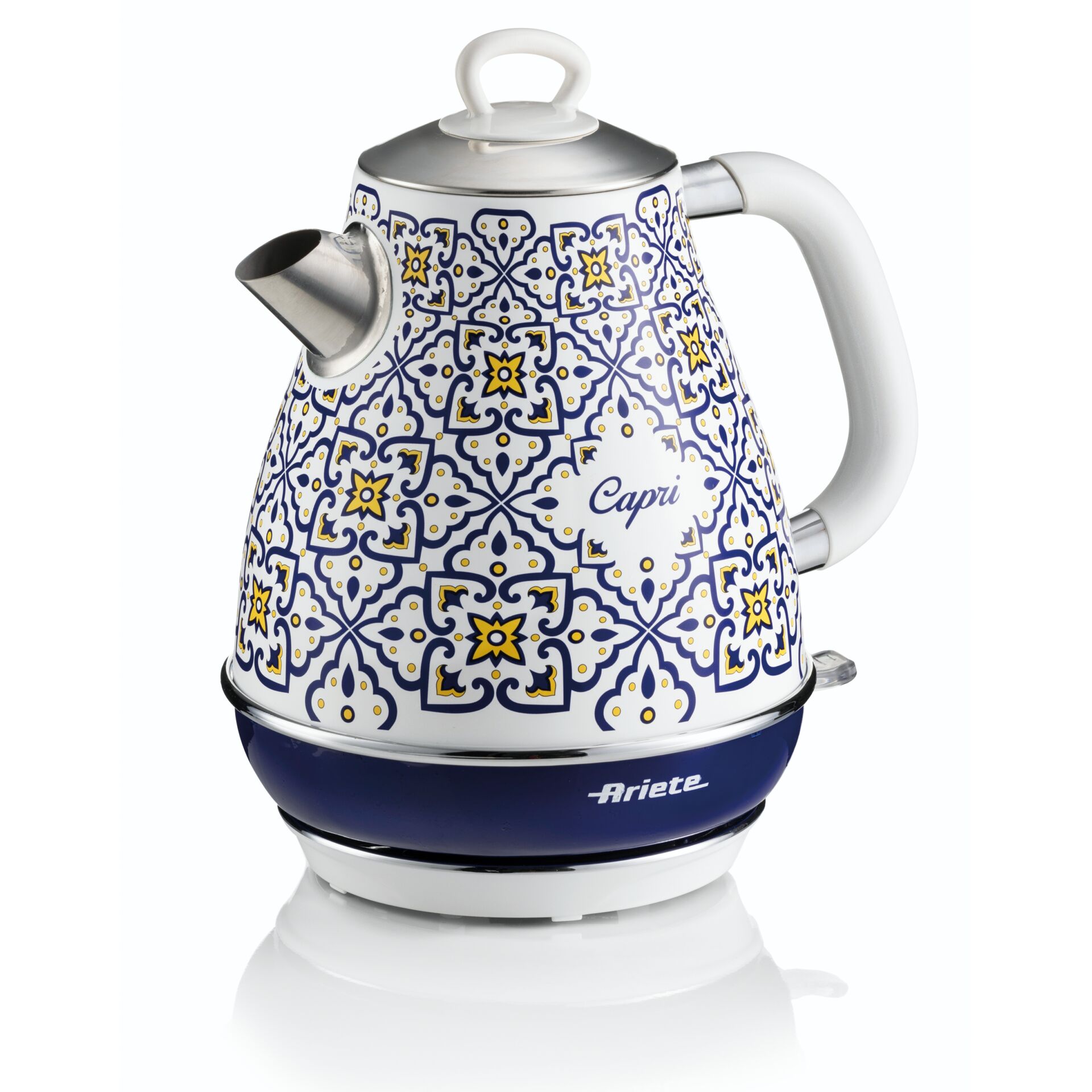Kochgeschirr, Topf, Töpferei, Wasserkocher, Tasse, Teekanne, Kessel, Auslaufkanne, Musterornament, Capri