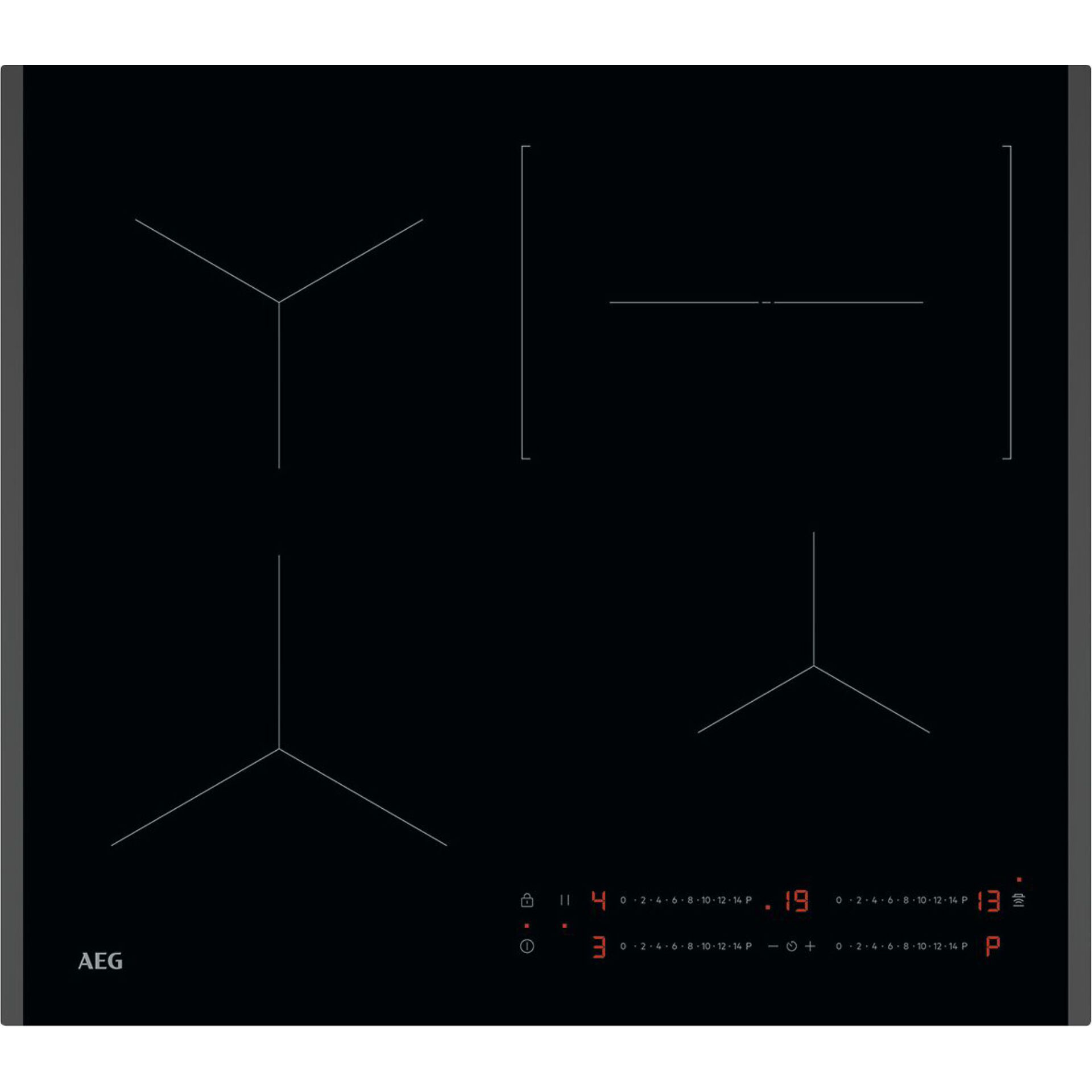 induktionskochfeld, elektroherd, ceran glas, touch-control, schwarze oberfläche