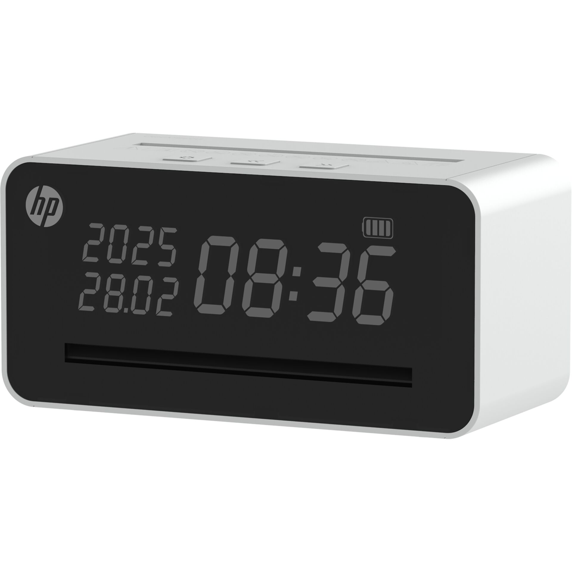 Digitalwecker, LCD-Display, Schwarz-Weiß, Datumsanzeige, Batterieanzeige